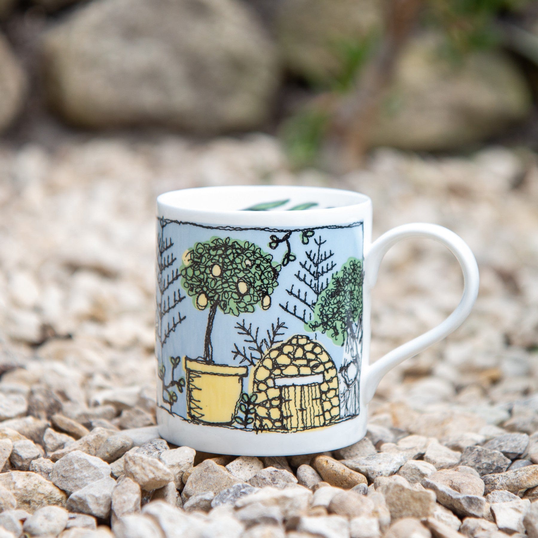 Mediterranean printed mug