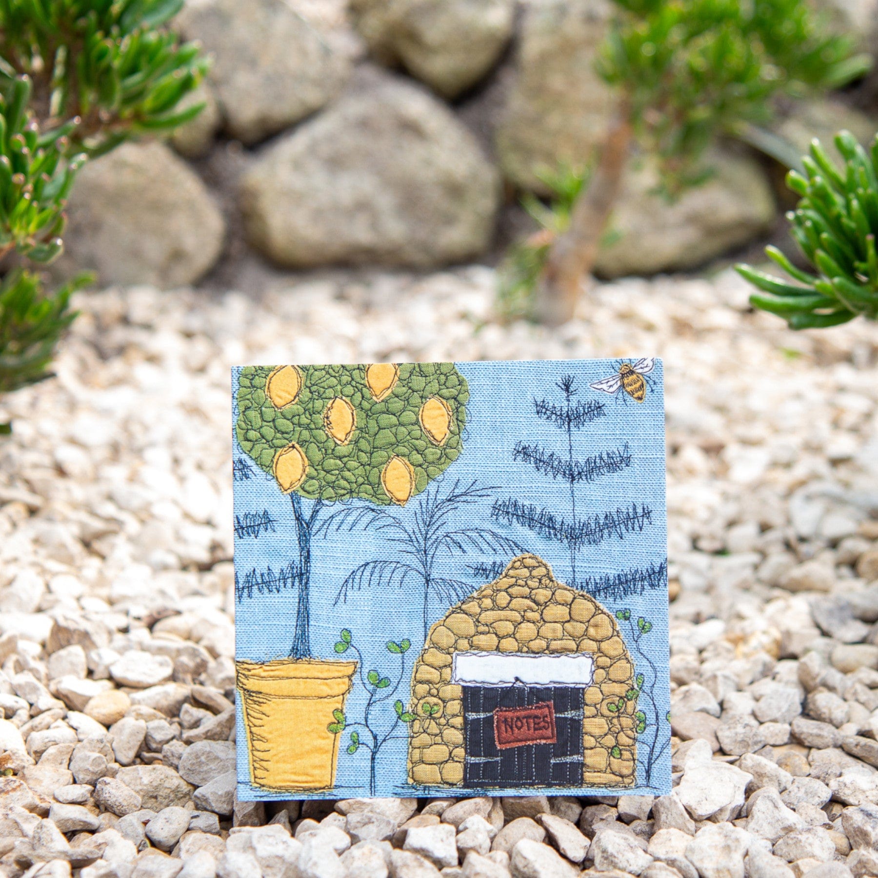 Mediterranean print notebook