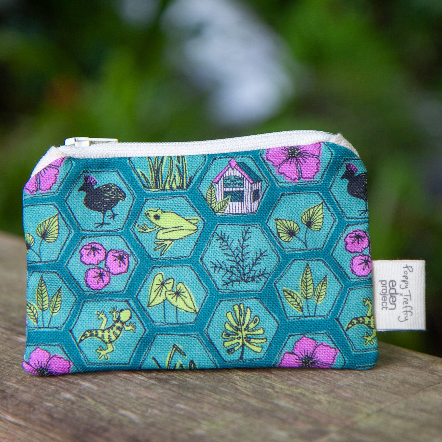 Rainforest printed coin purse