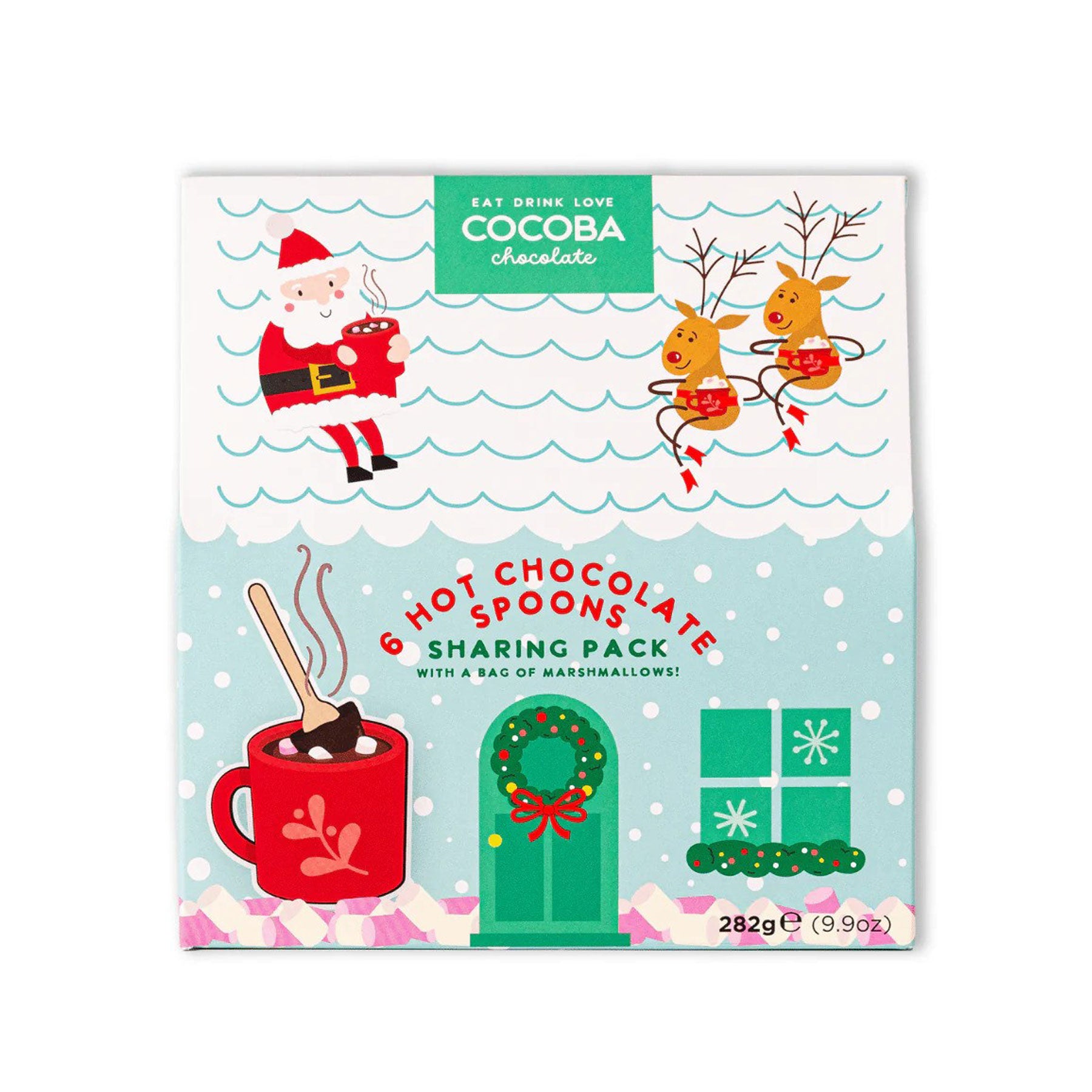 6 hot chocolate spoons sharing pack