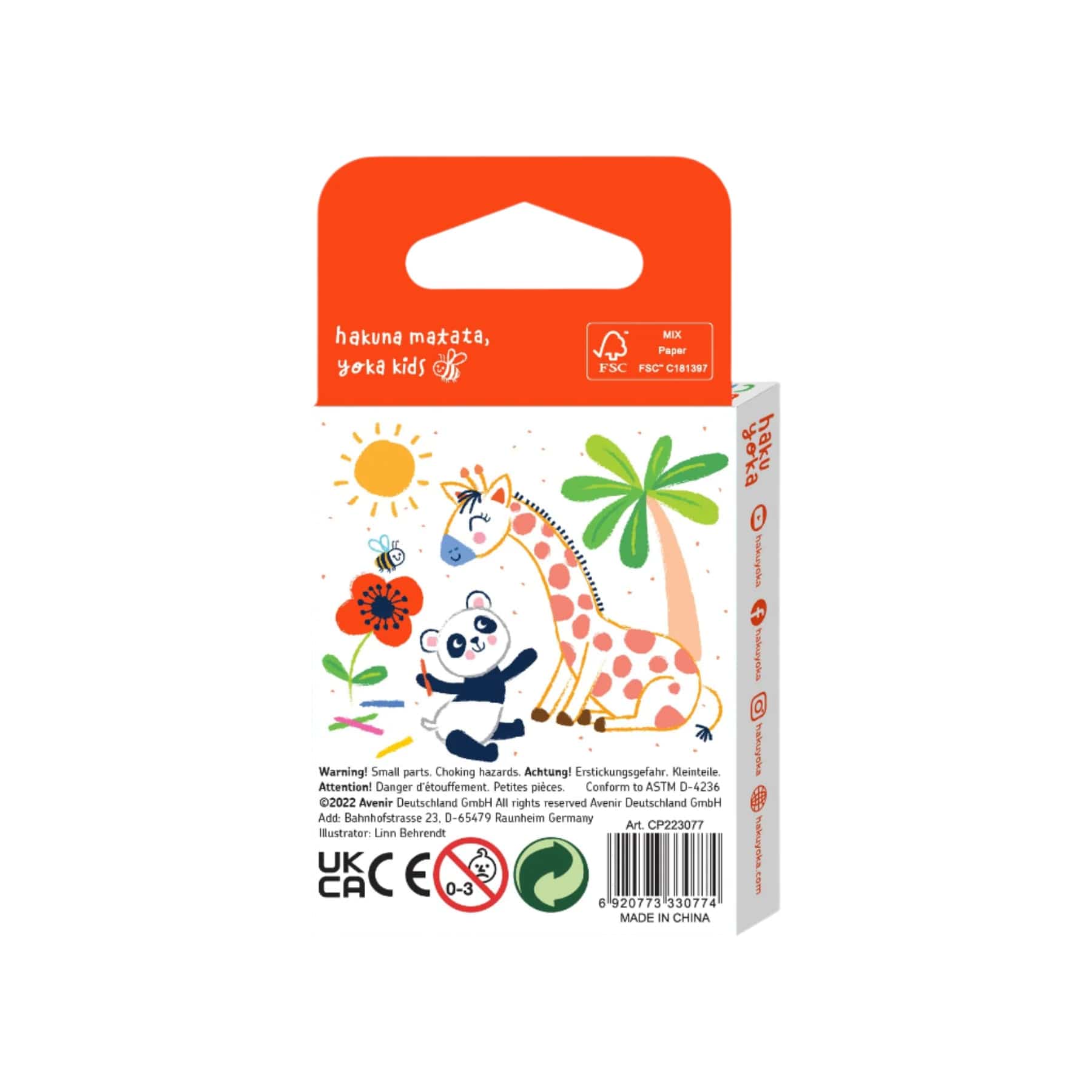 Spiral crayons 6 colours