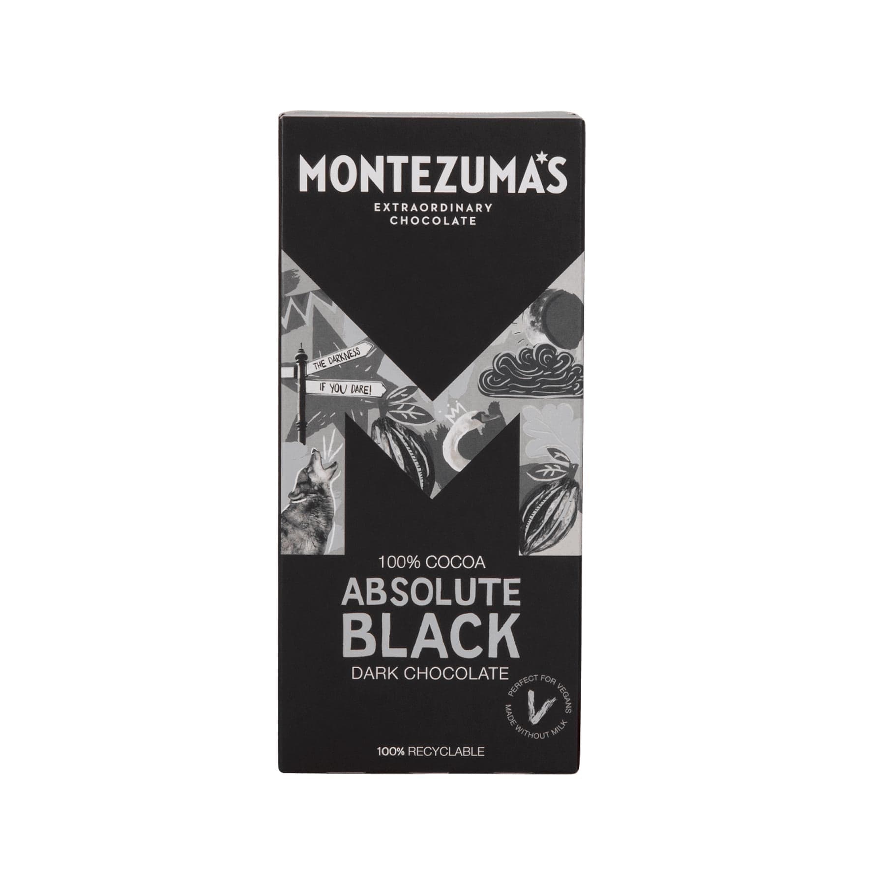Absolute black dark chocolate bar 90g