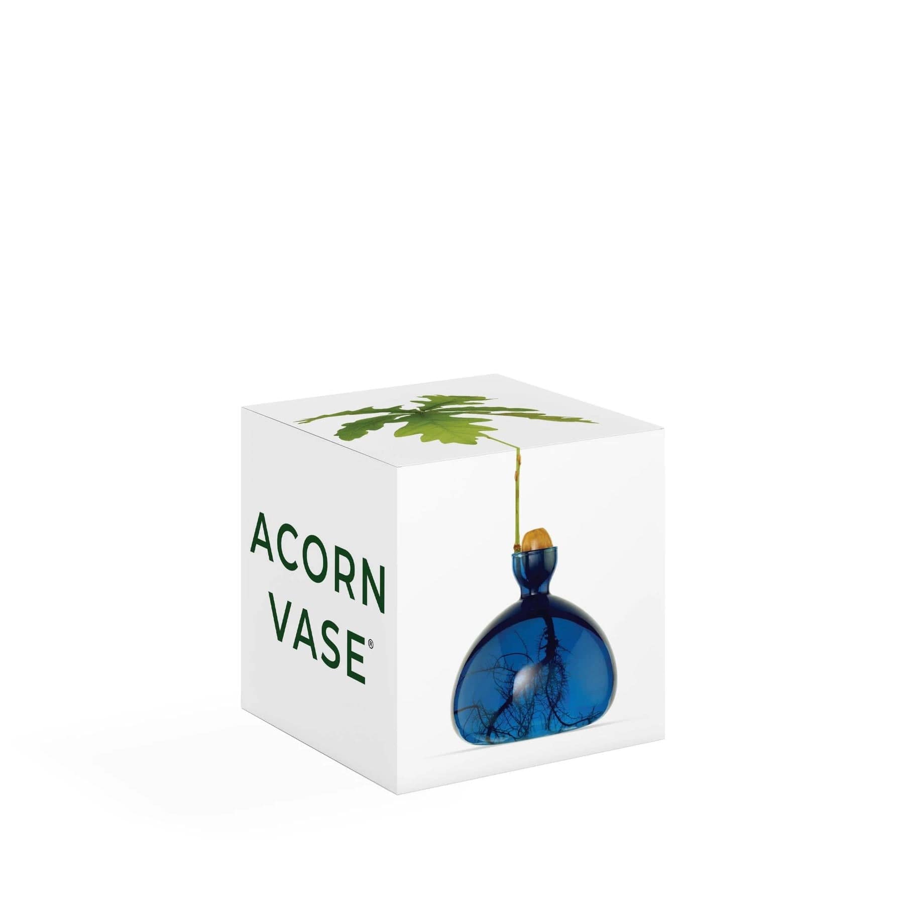 Acorn vase lapis blue