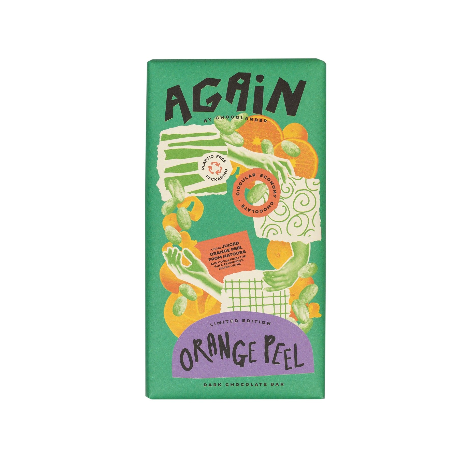 Again orange peel  dark chocolate 70g