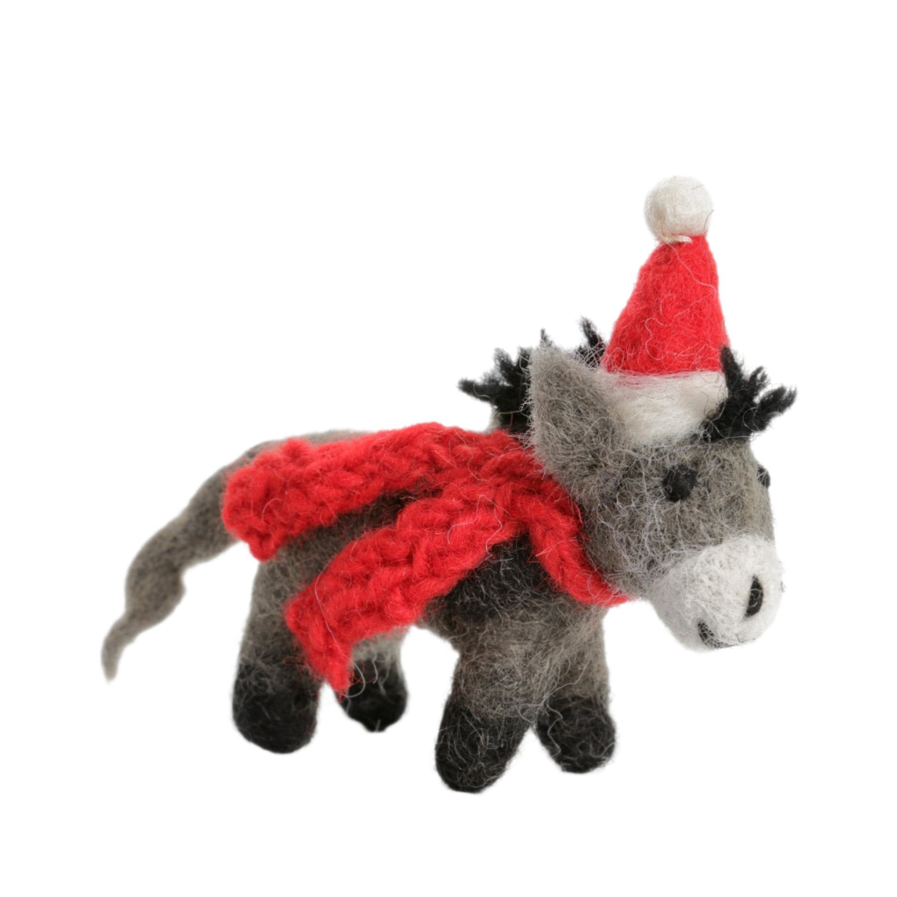 Donkey with hat hanging decoration
