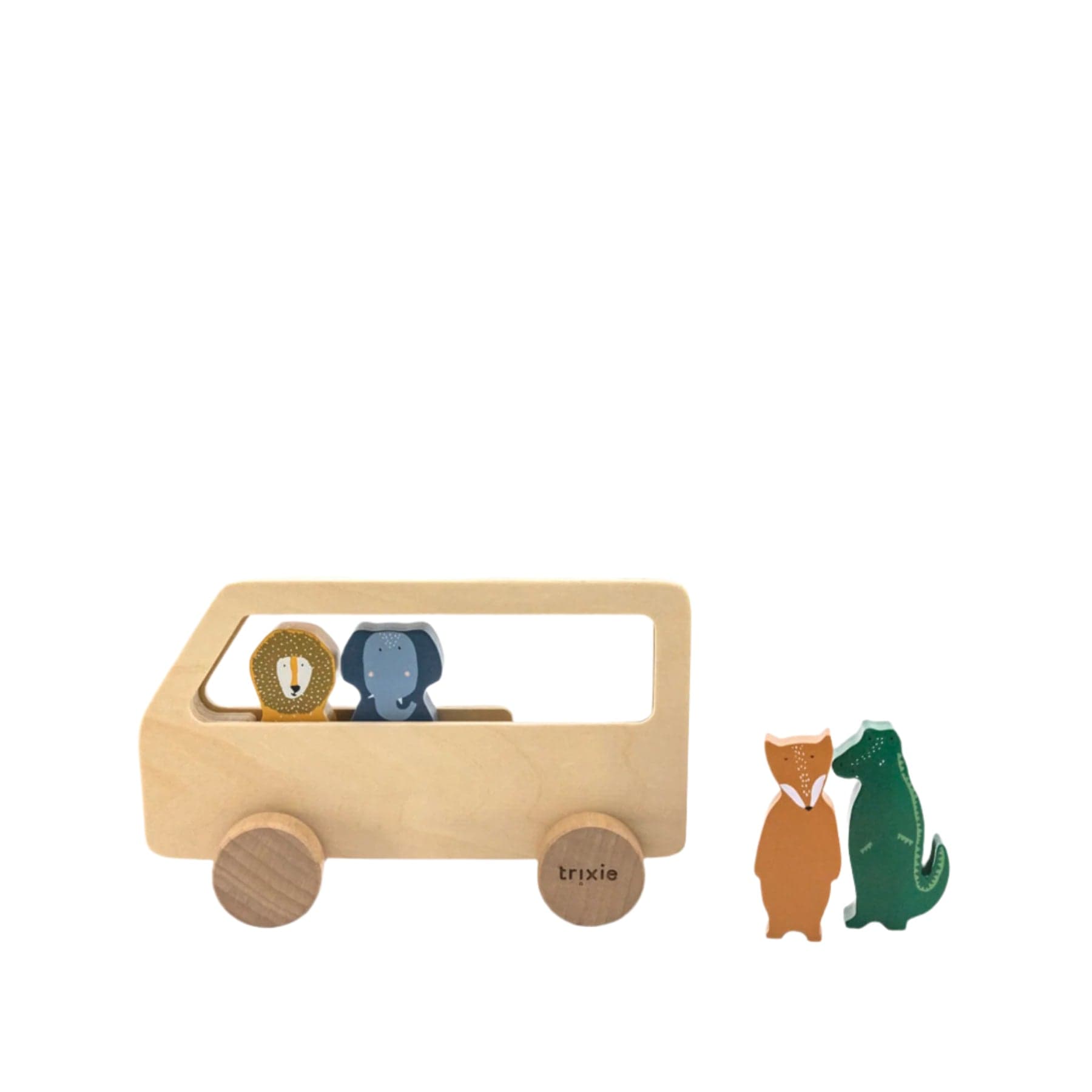 Wooden animal bus