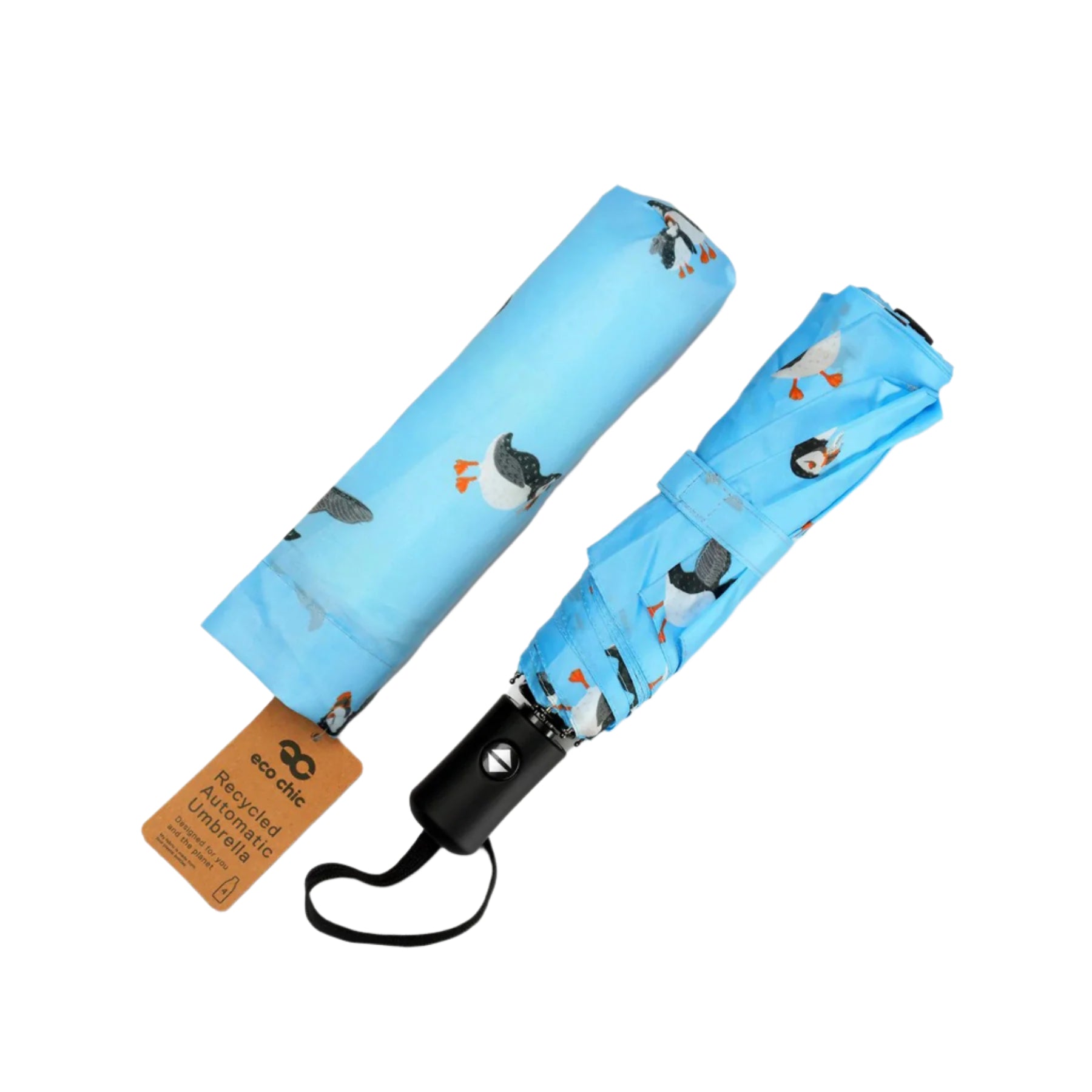 Folding automatic umbrella multi puffin