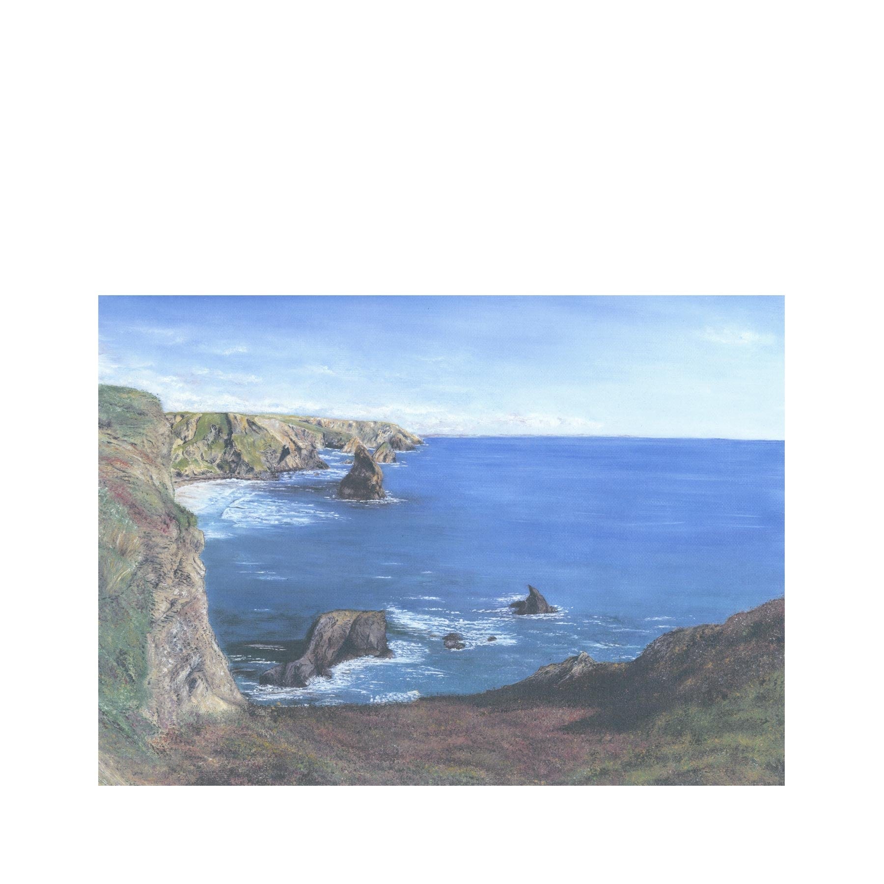 Bedruthan Steps greetings card