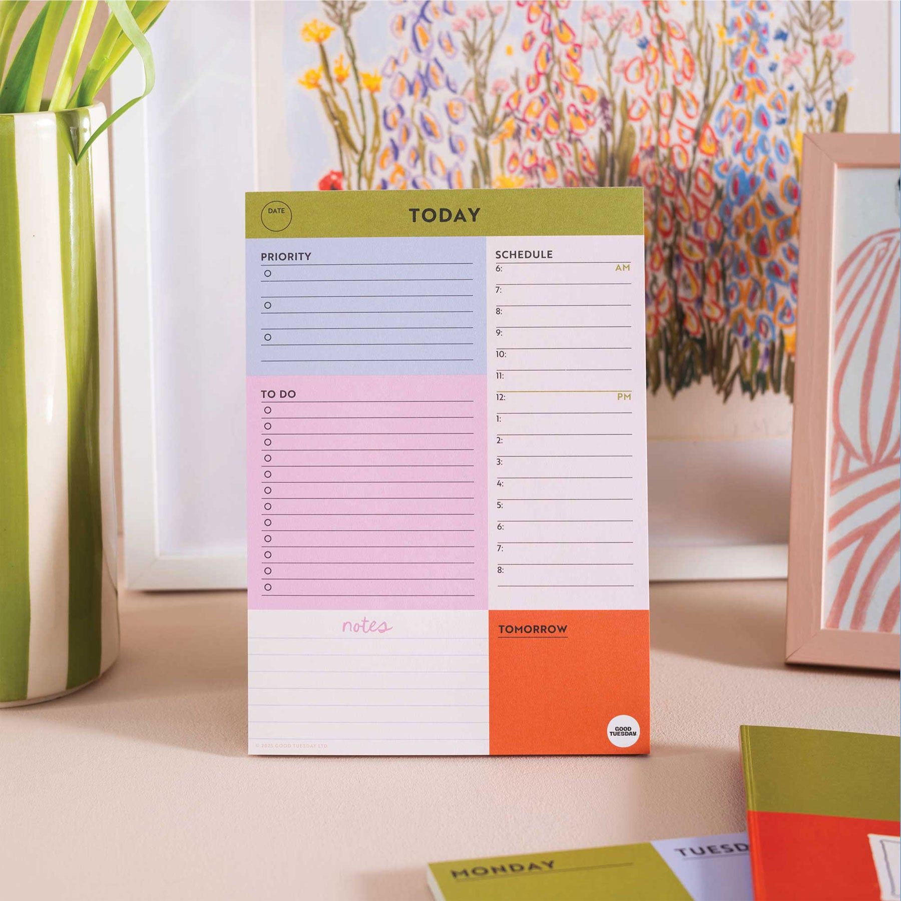 Block my life A5 daily planner pad