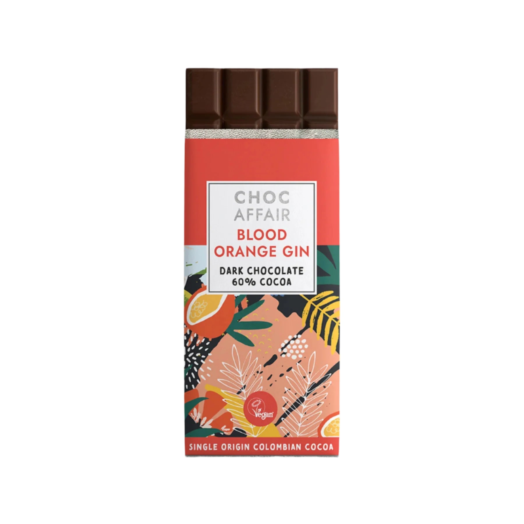 Blood orange gin dark chocolate bar 90g