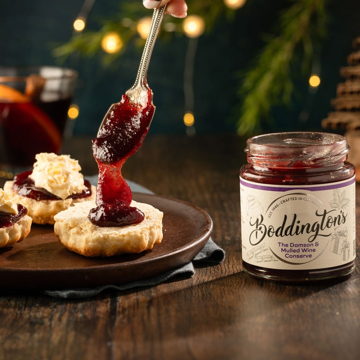 Damson & mulled wine conserve 227g