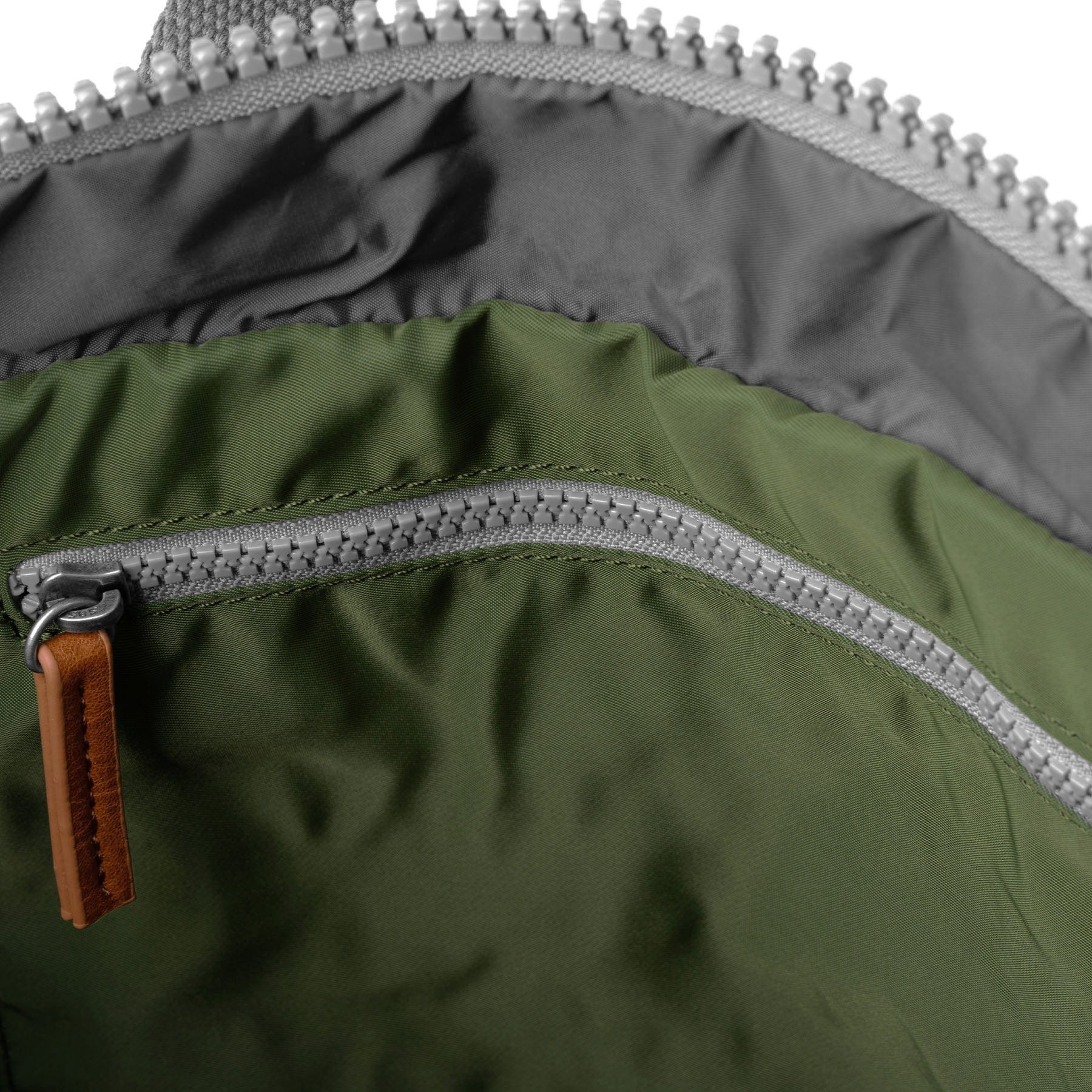 Canfield B avocado recycled nylon backpack