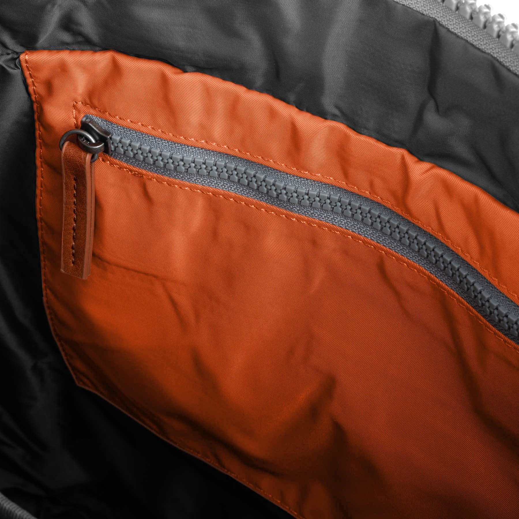 Canfield B burnt orange recycled nylon backpack