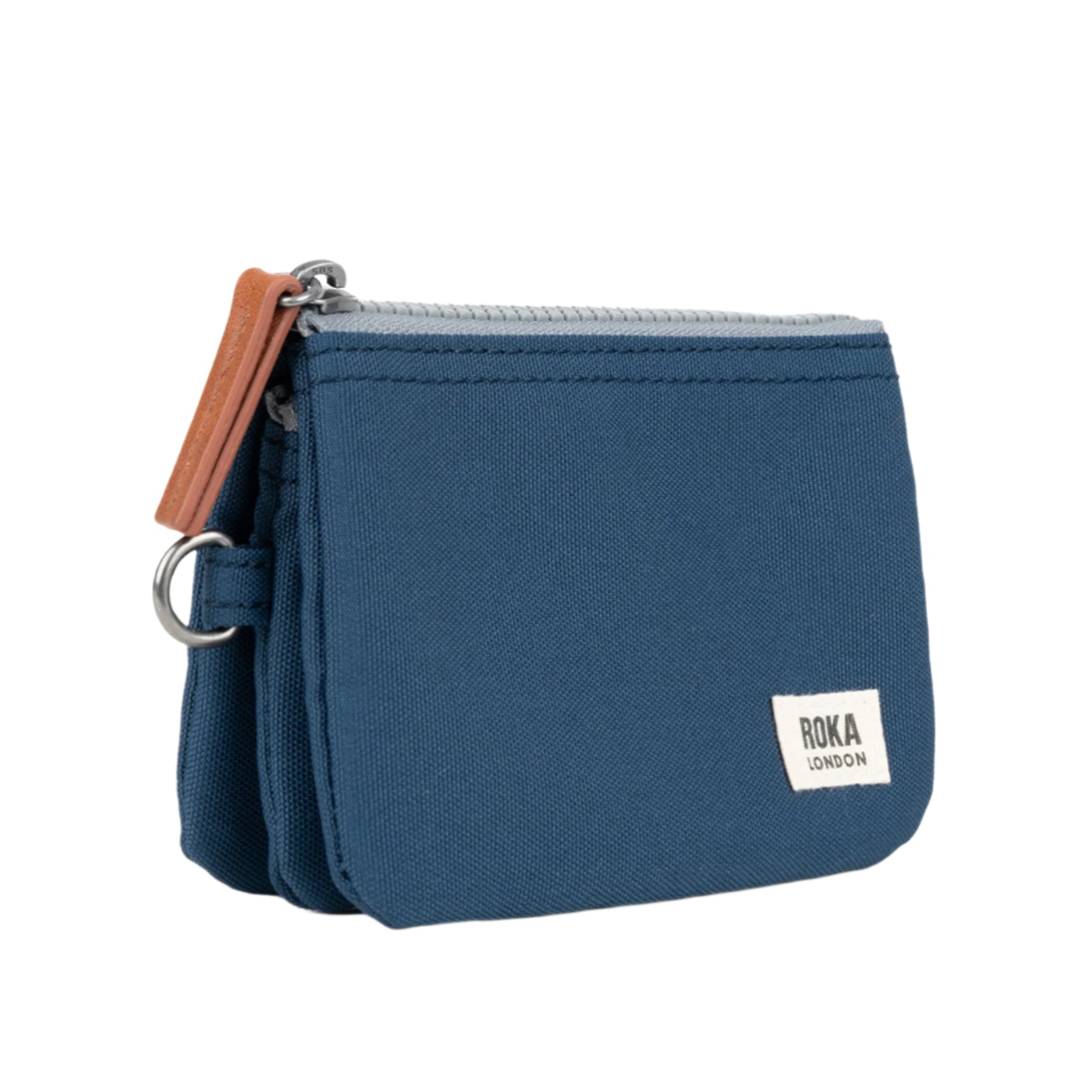 Carnaby deep blue recycled canvas wallet