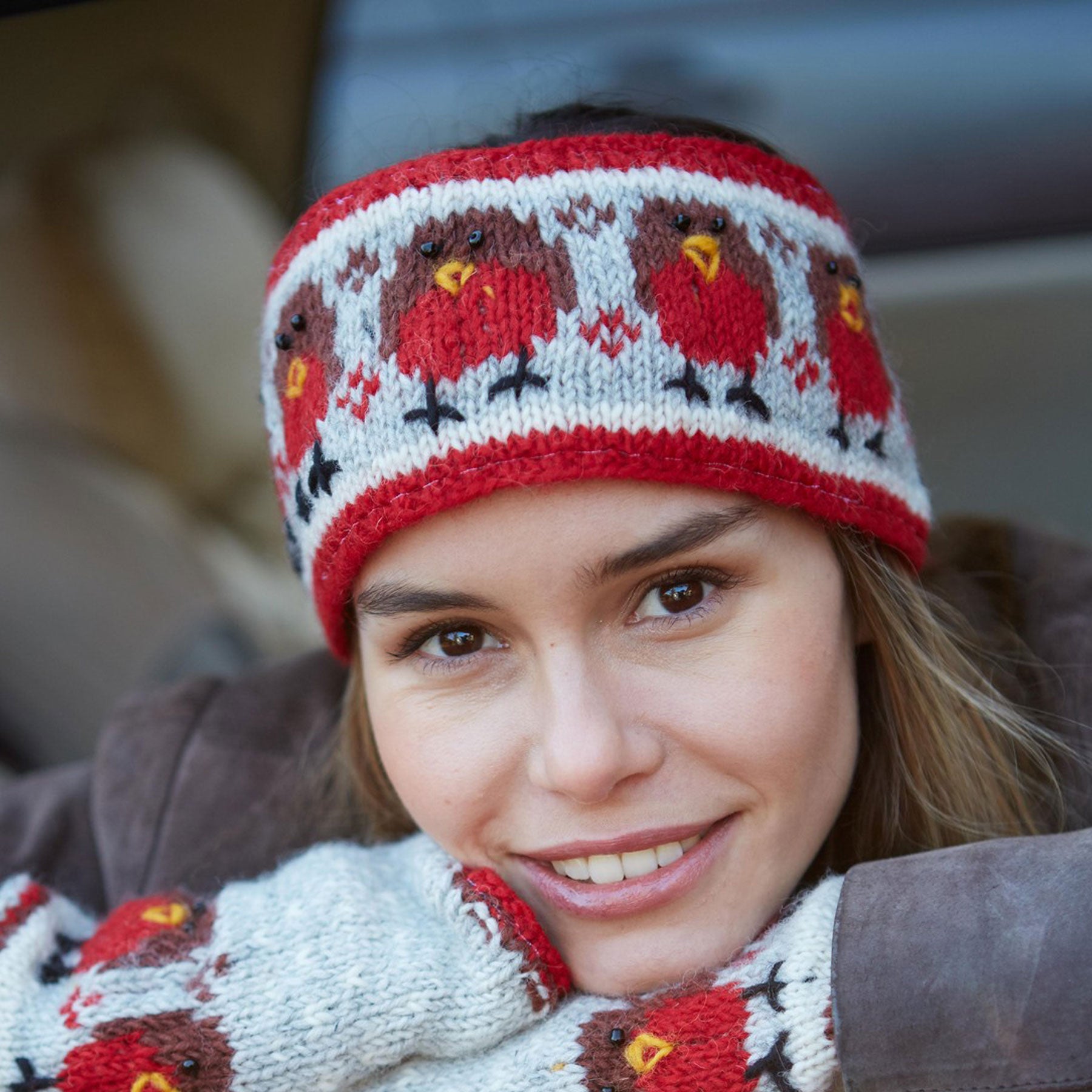 Christmas robin headband
