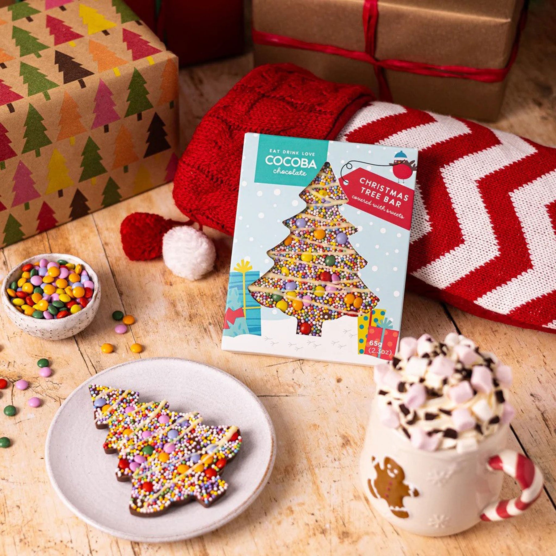 Christmas tree chocolate bar 65g