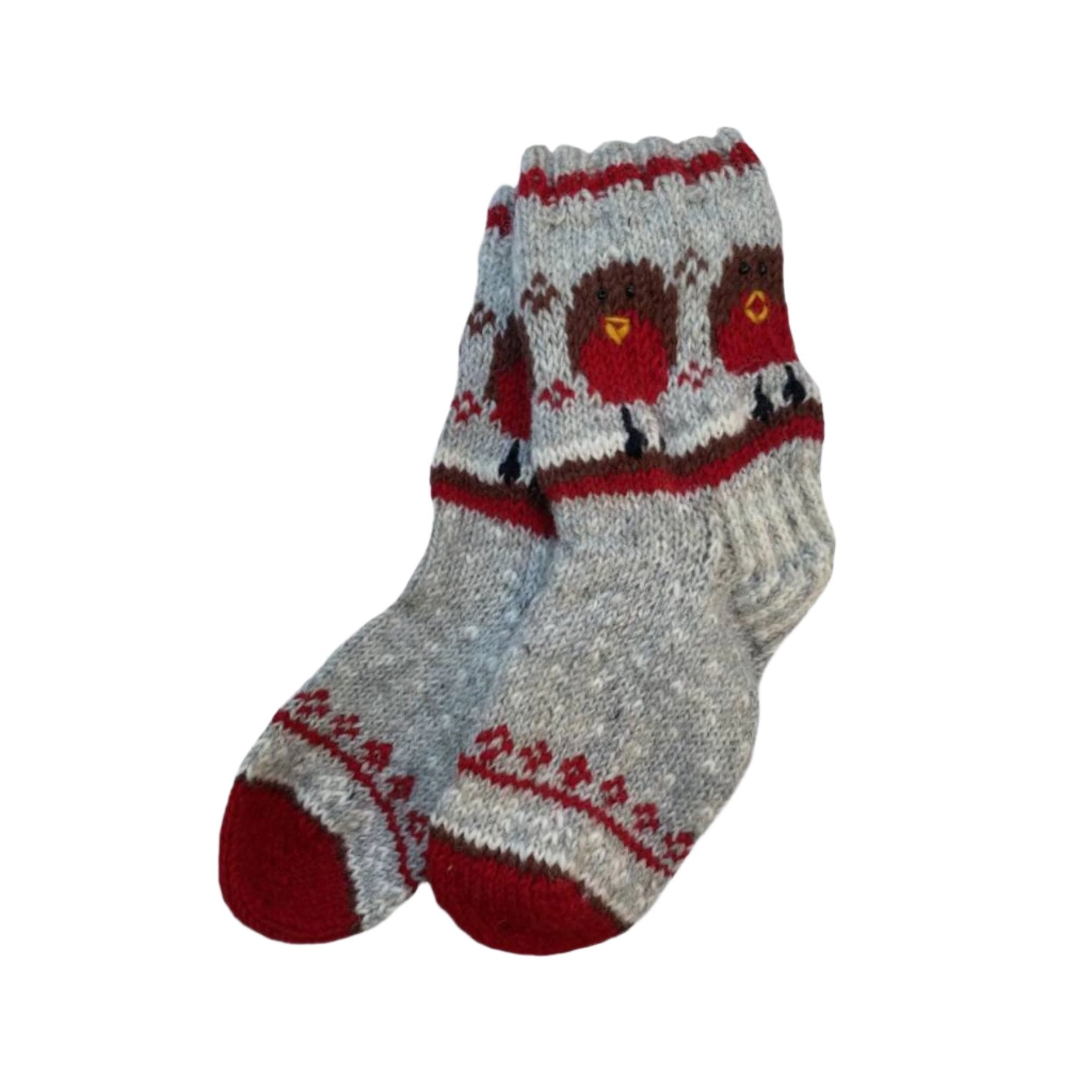 Christmas robin sofa socks