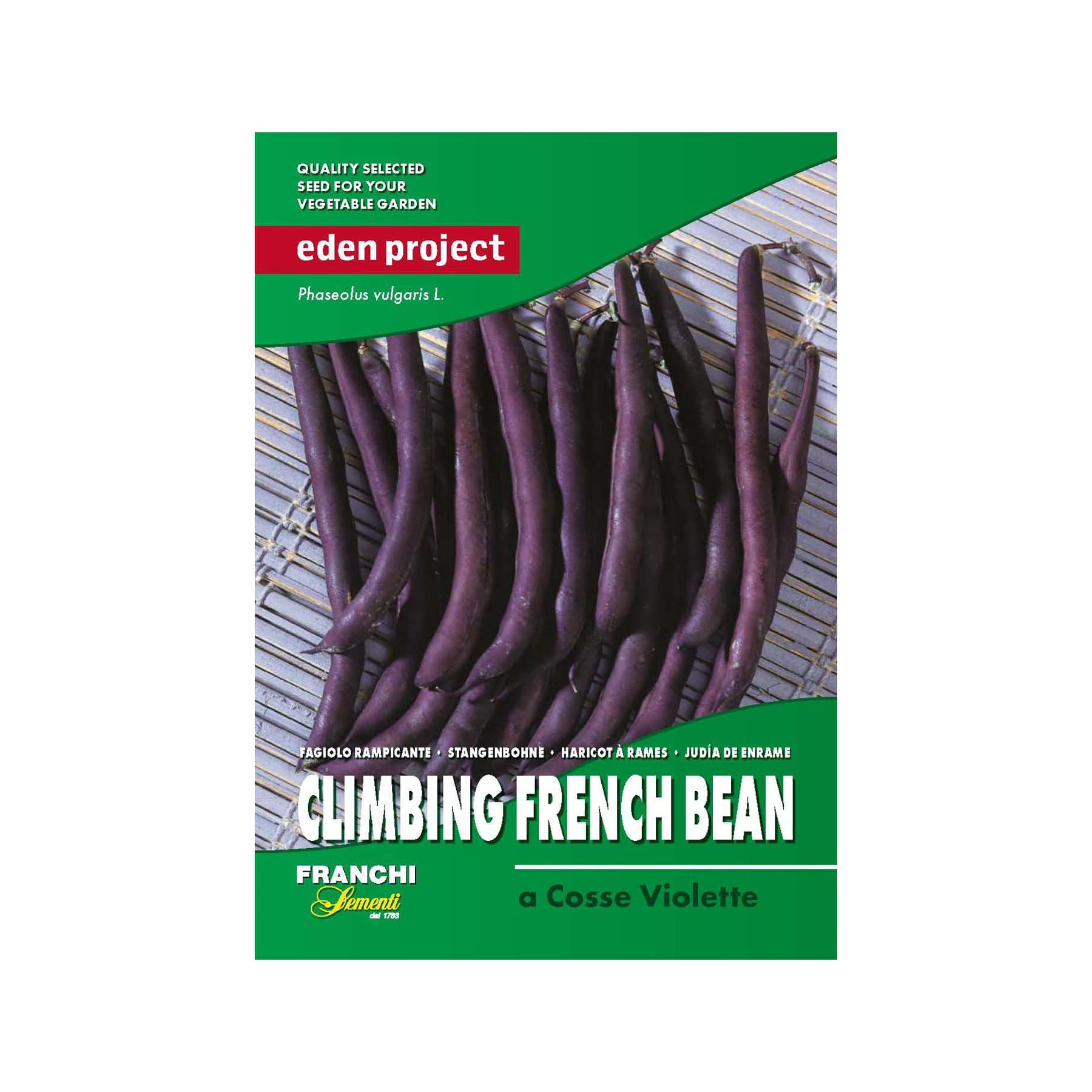 edens garden seeds Purple bean cosse seeds