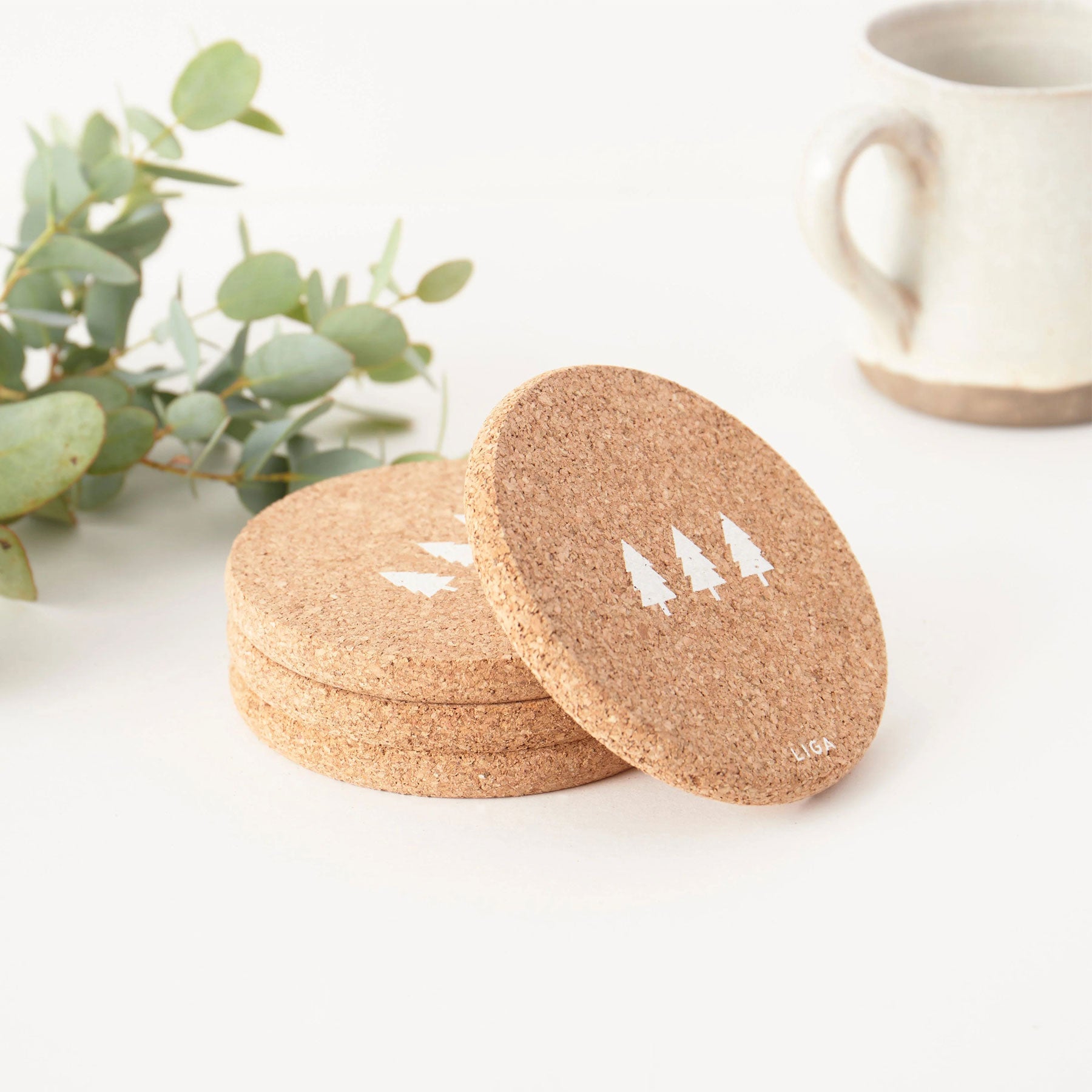 Cork coaster mini trees