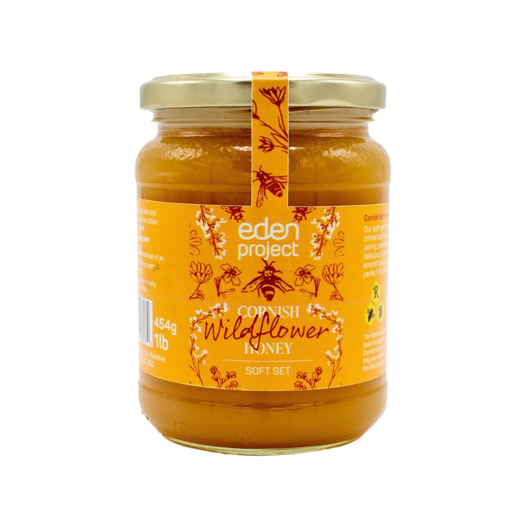 Cornish wildflower honey soft set 454g
