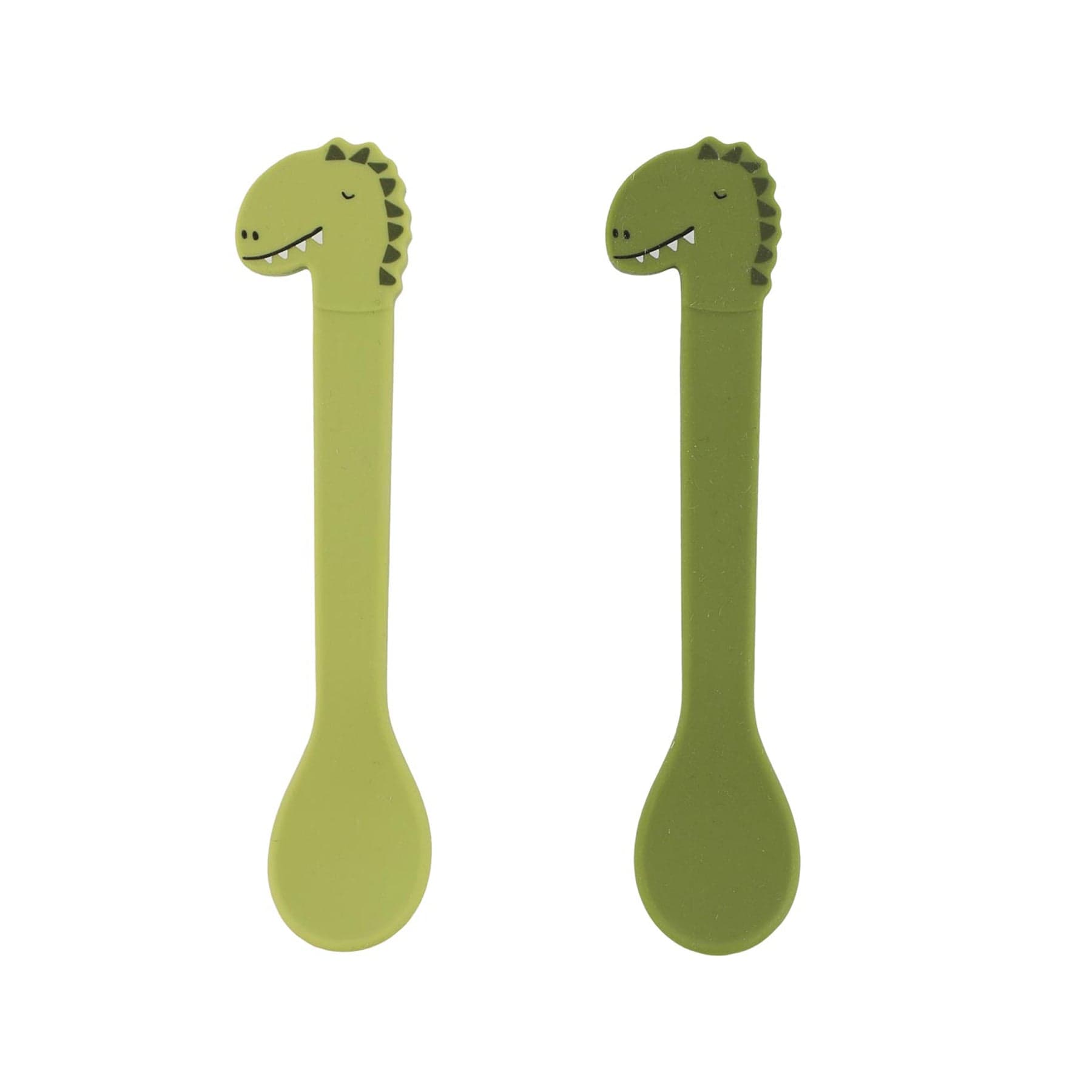 Silicone spoon 2-pack - dino