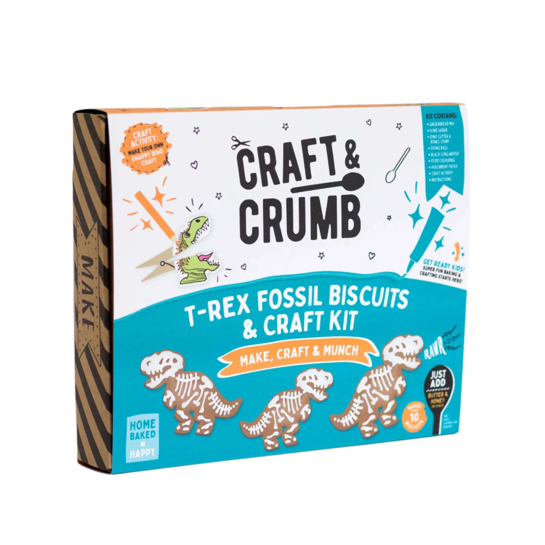 Dinosaur t-rex fossil biscuits & craft kit