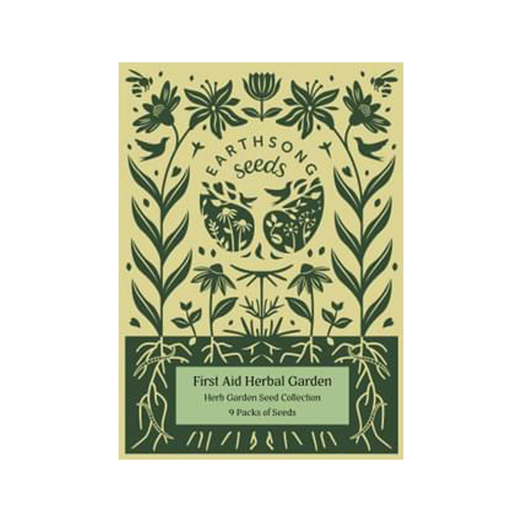 First aid herbal garden seed collection