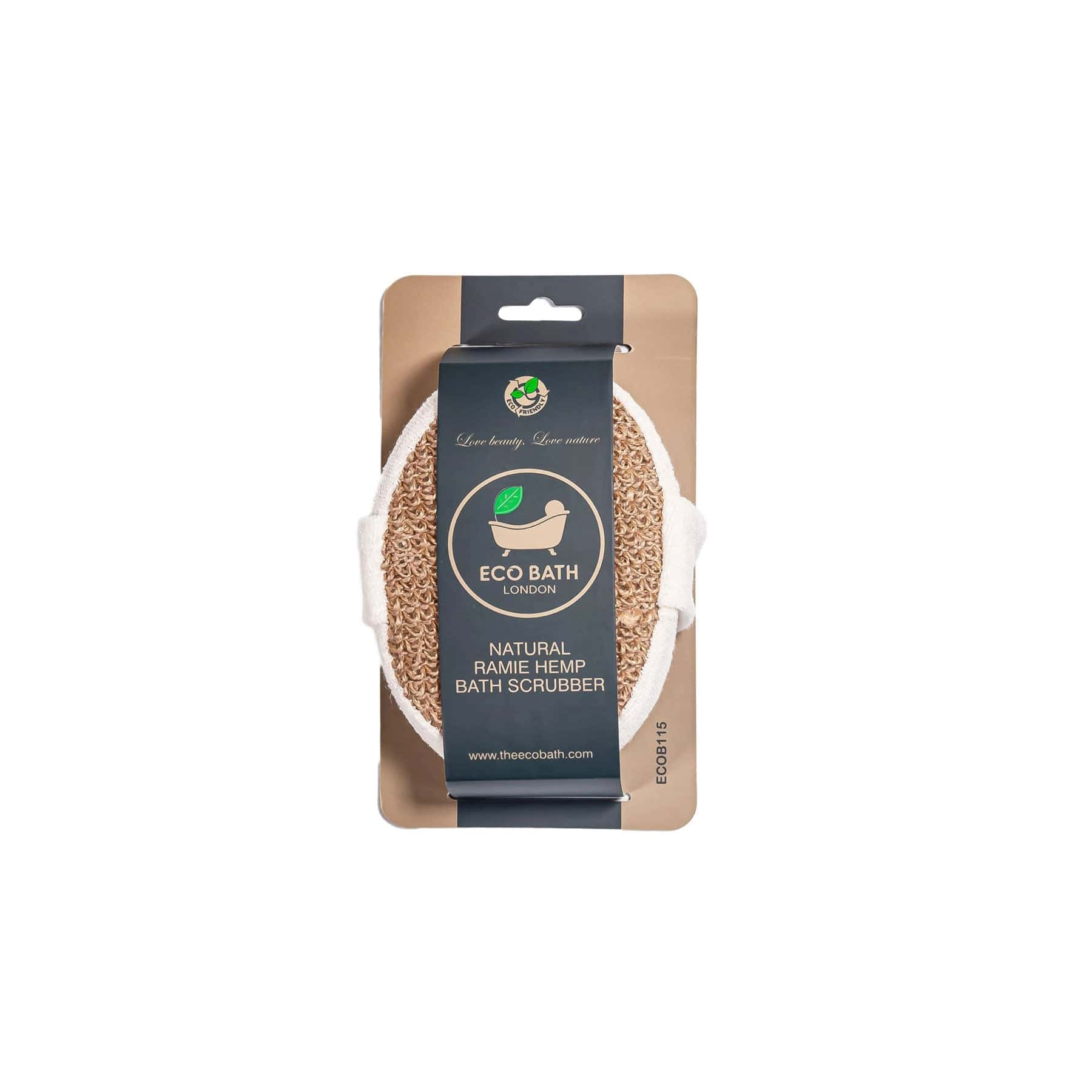 Natural ramie bath scrubber