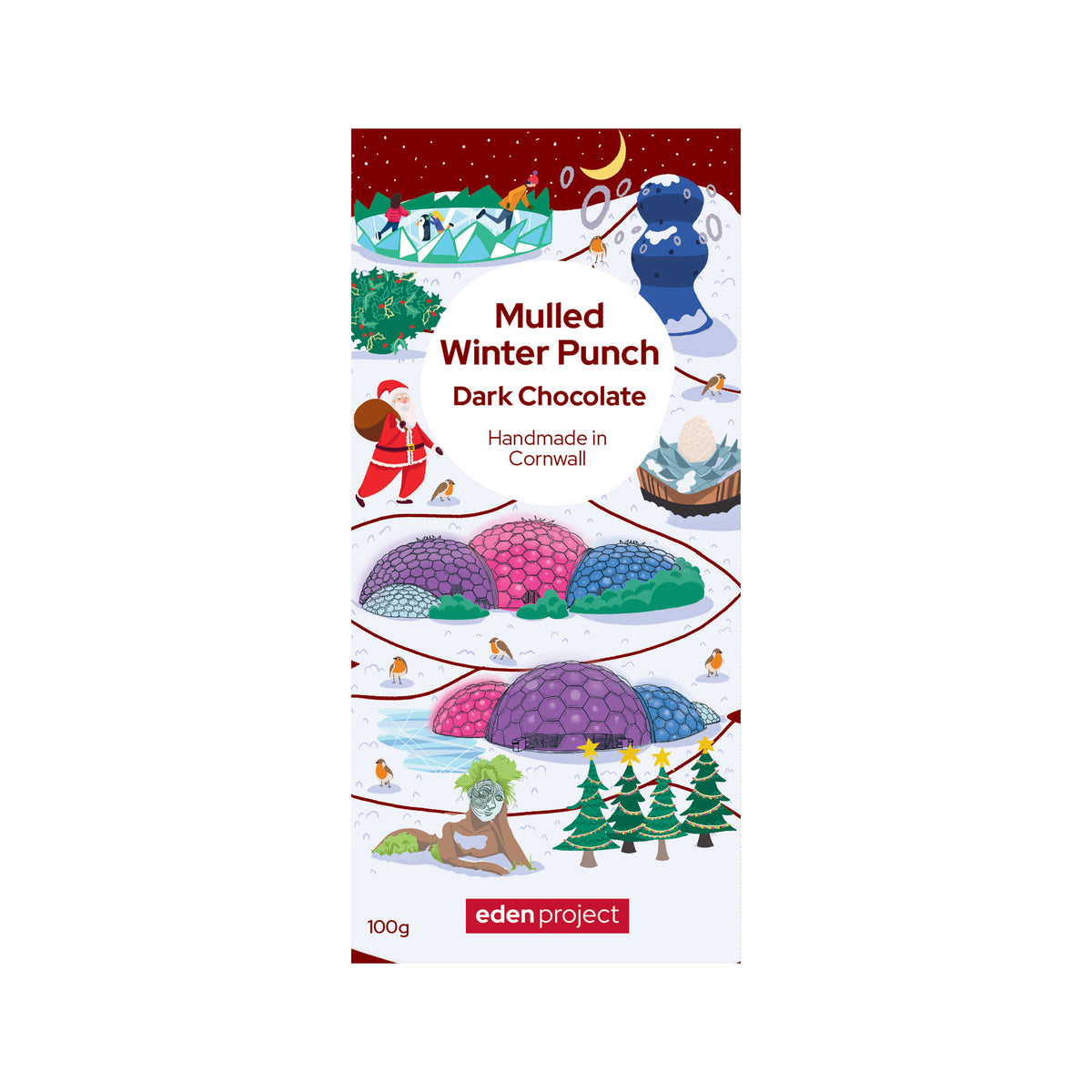 Mulled winter punch dark chocolate bar 100g
