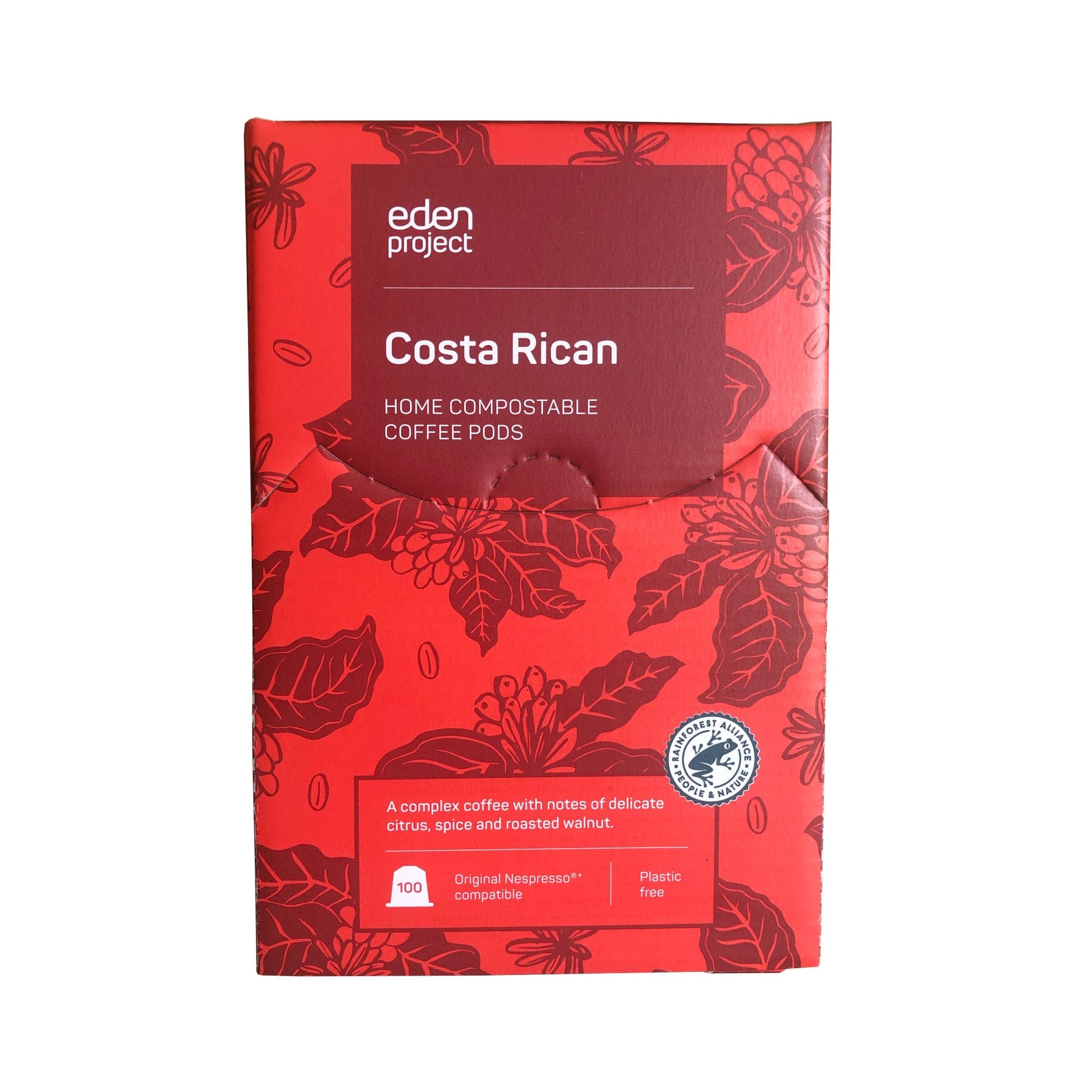 100 Costa Rican compostable coffee capsules