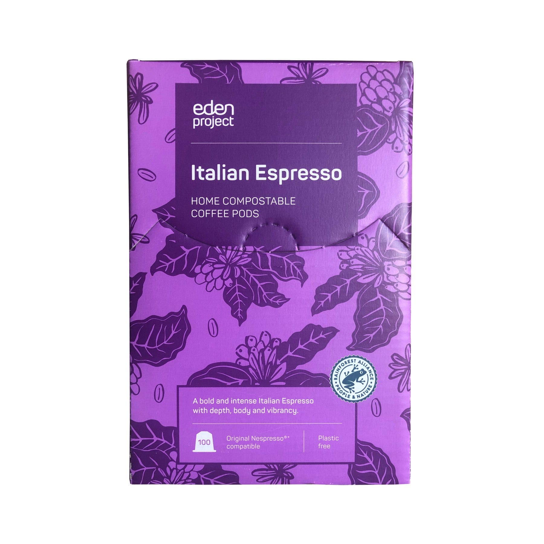 100 Italian espresso compostable coffee capsules
