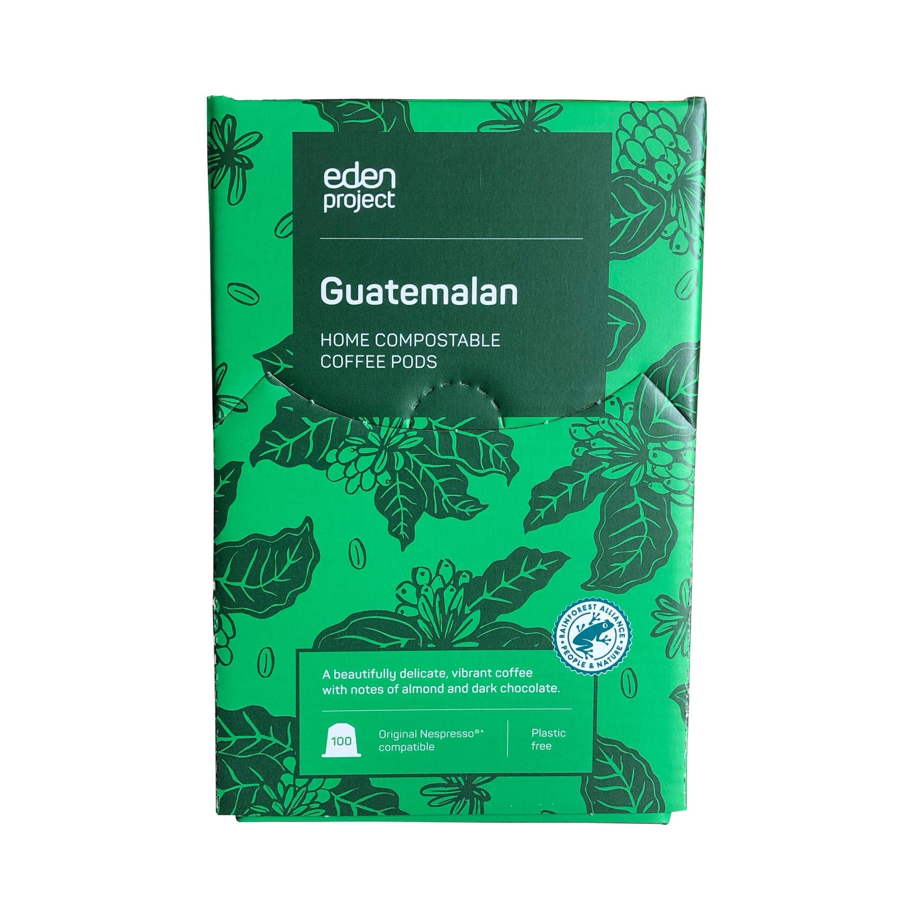 100 Guatemalan compostable coffee capsules