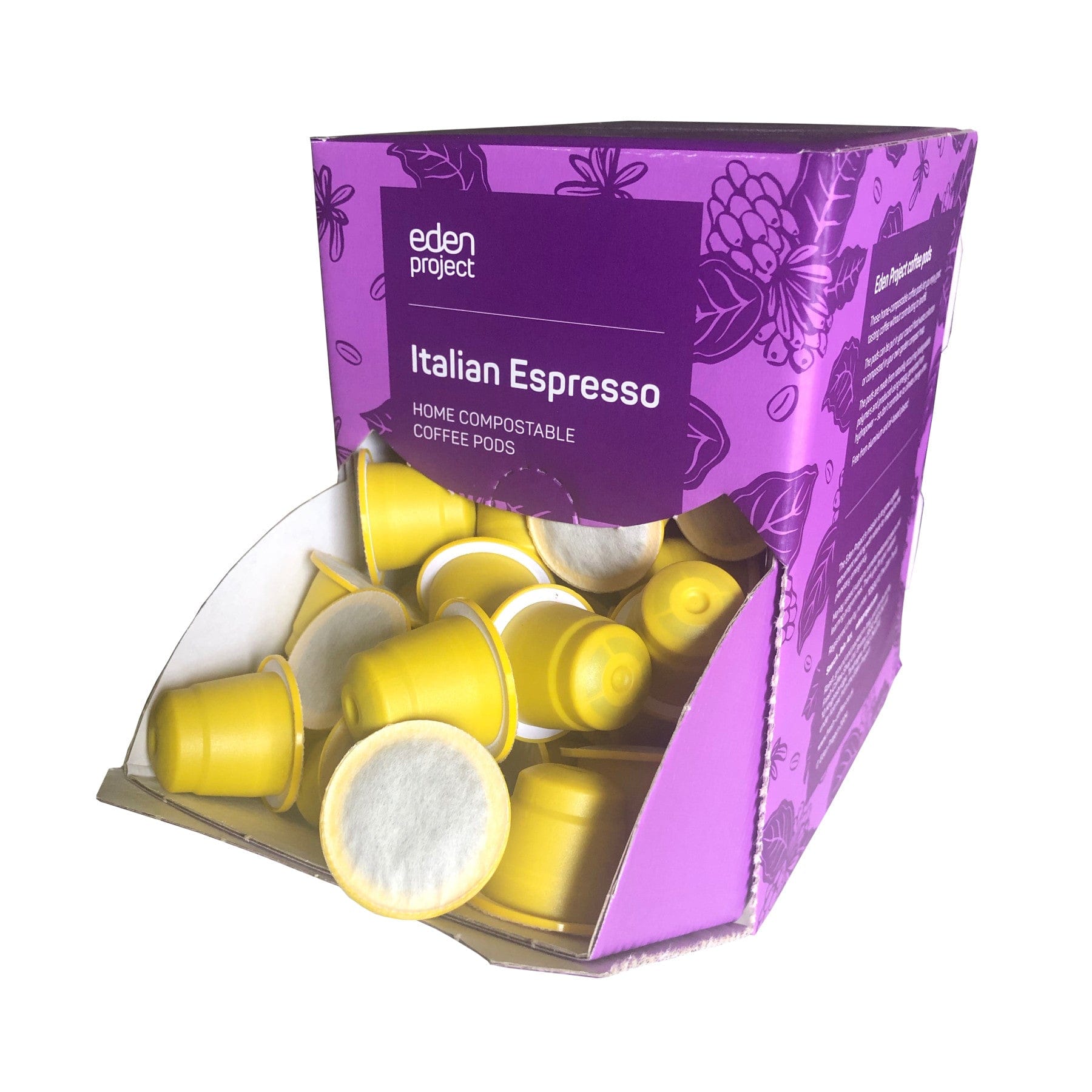 100 Italian espresso compostable coffee capsules