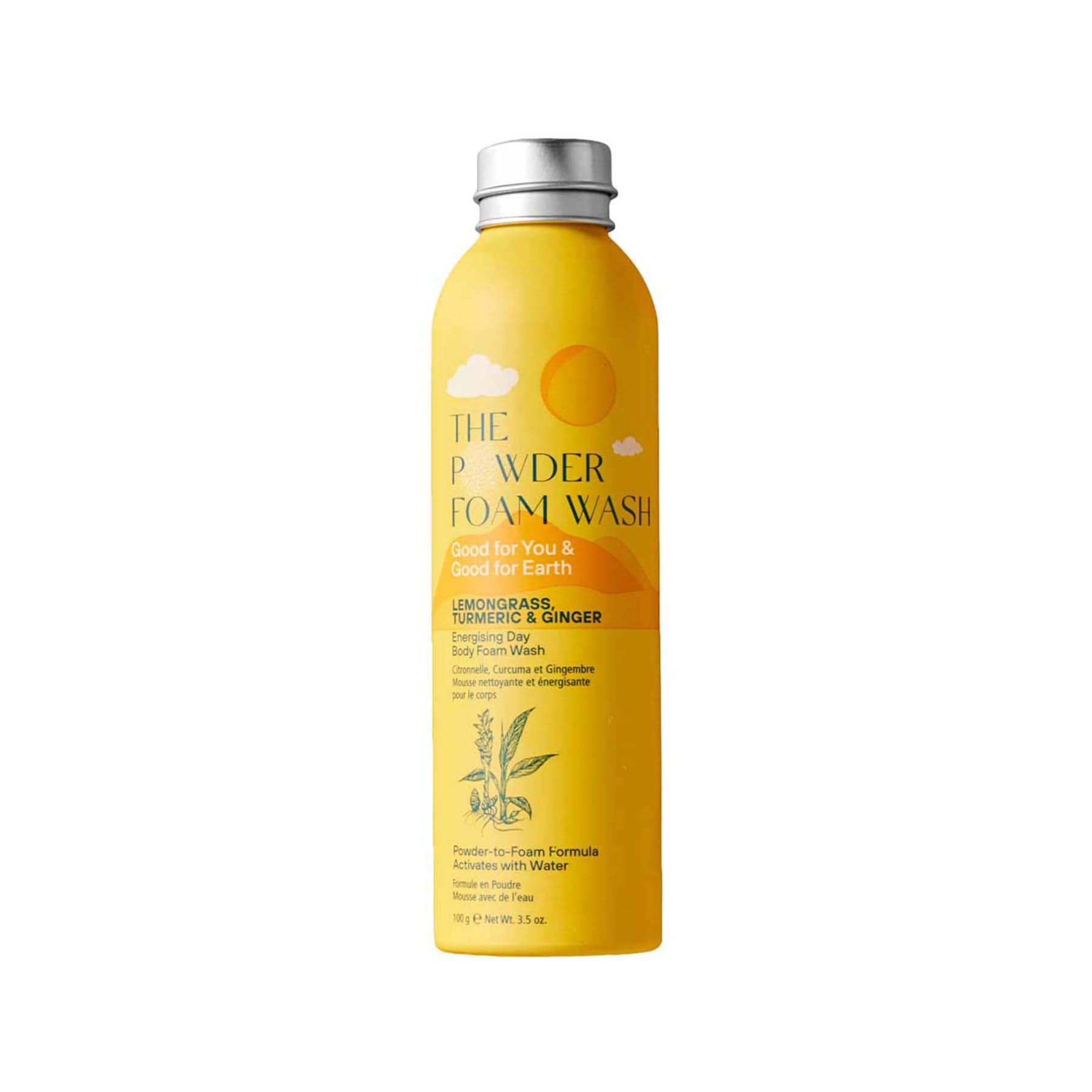 Energising day powder body foam wash 100g