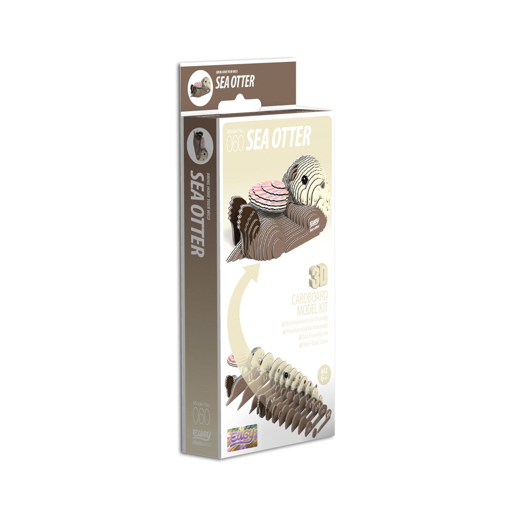 Sea otter 3D model kit