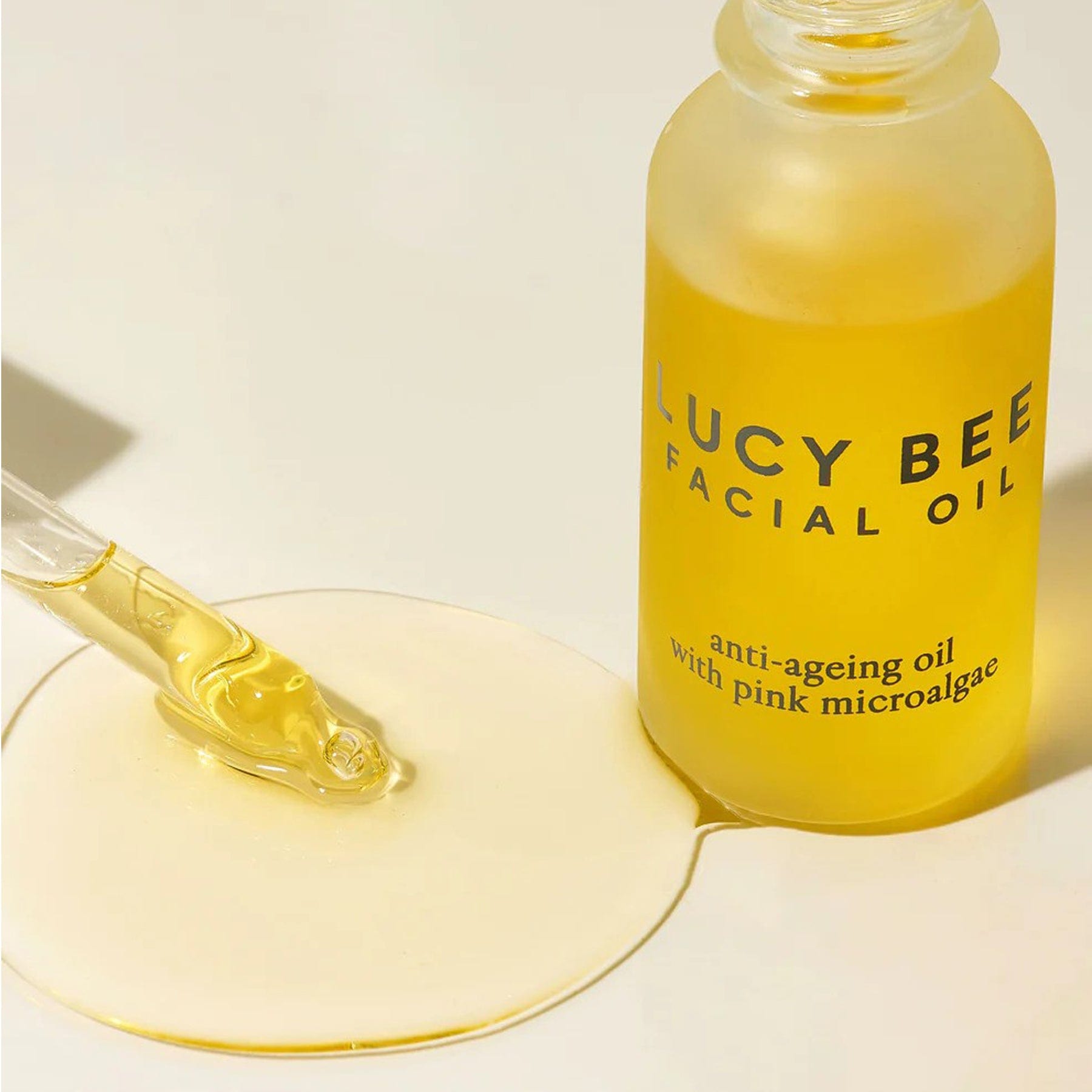 Organic anti-ageing oil for face with pink microalgae 18ml