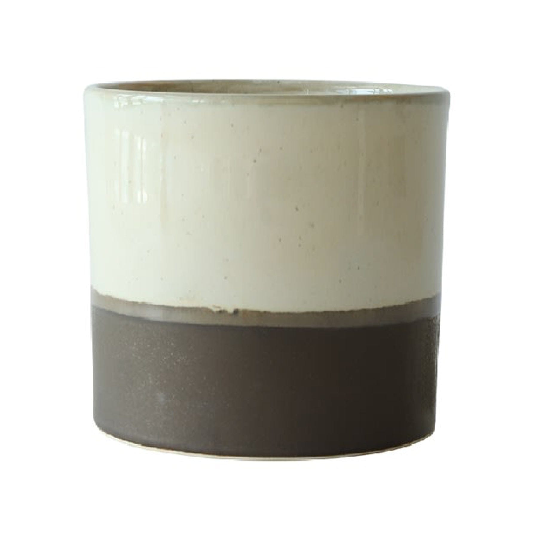 Fenton indoor plant pot cream 15cm
