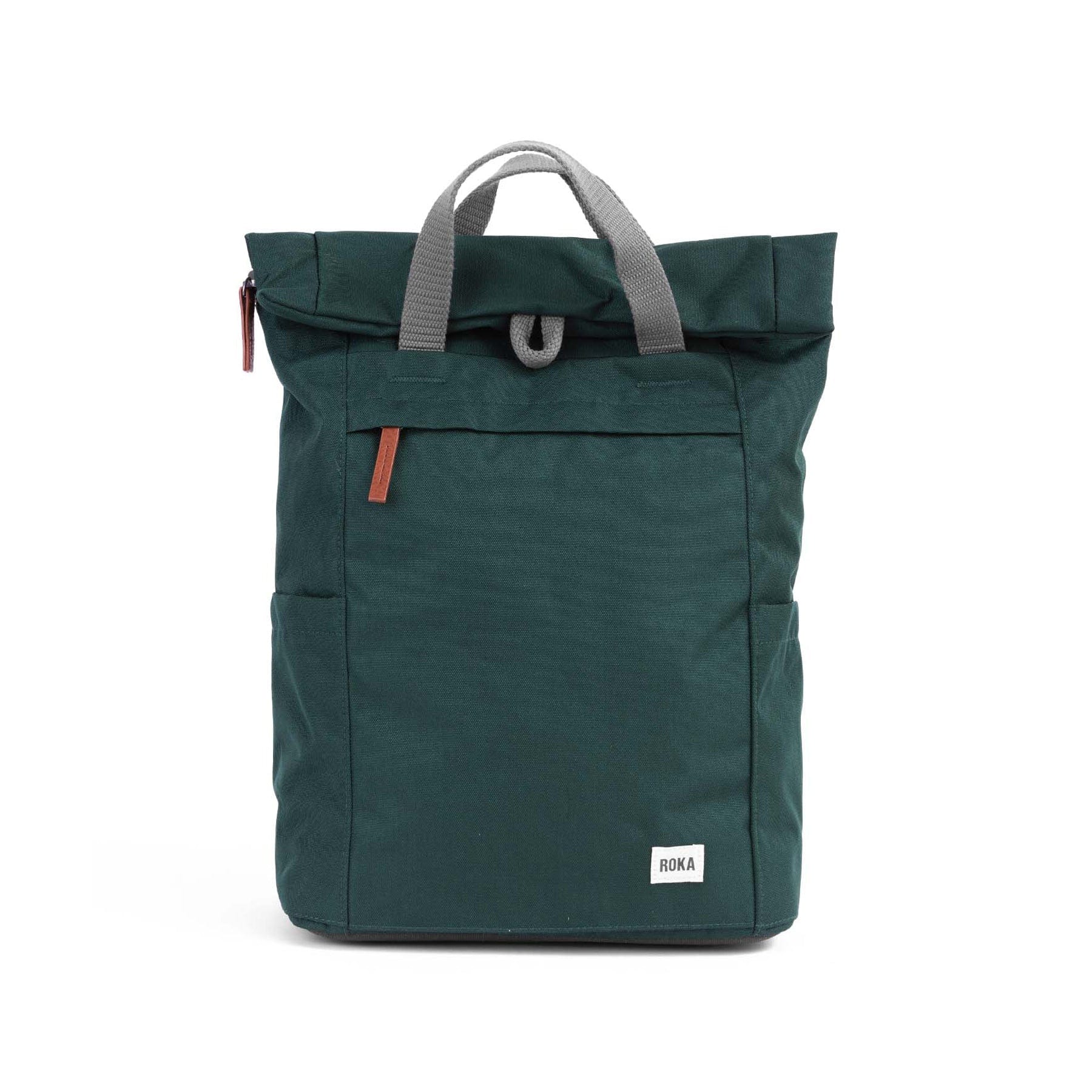 Finchley A forest recycled canvas backpack