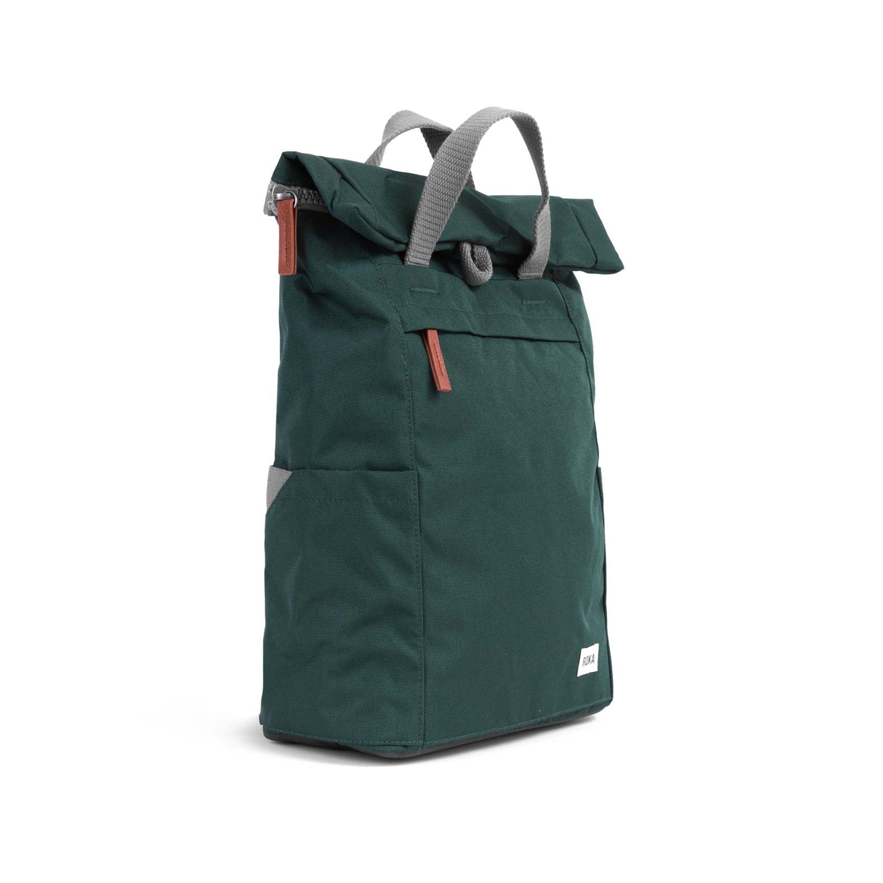 Finchley A forest recycled canvas backpack