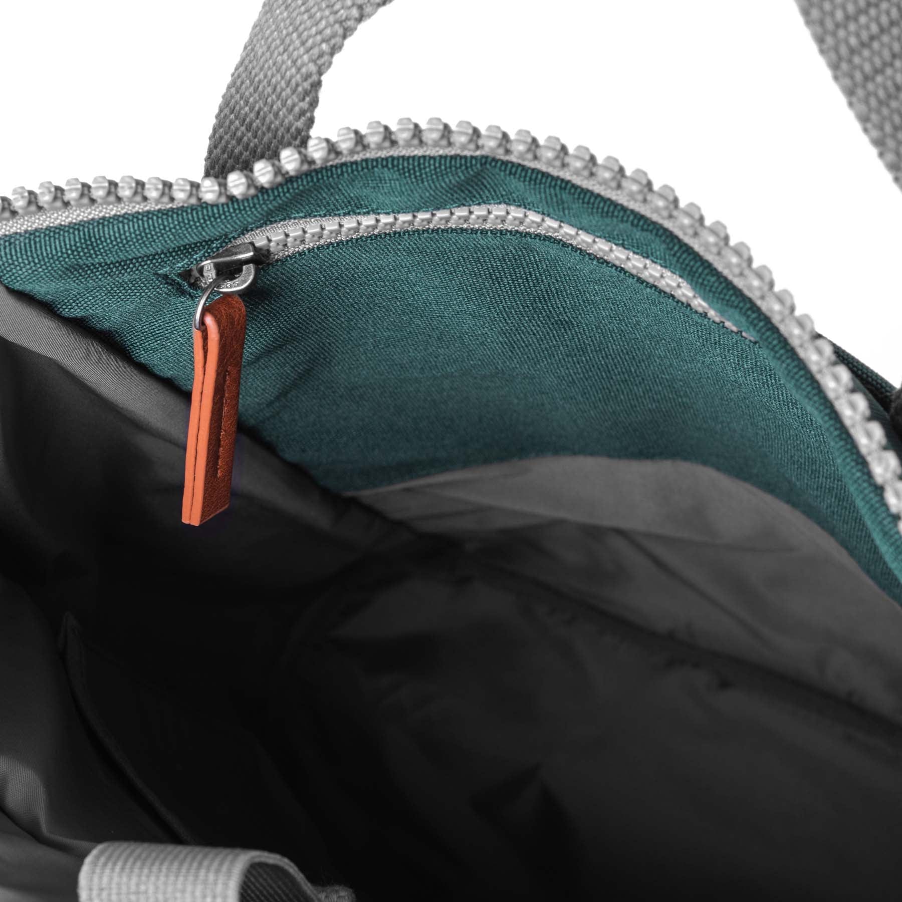 Finchley A forest recycled canvas backpack