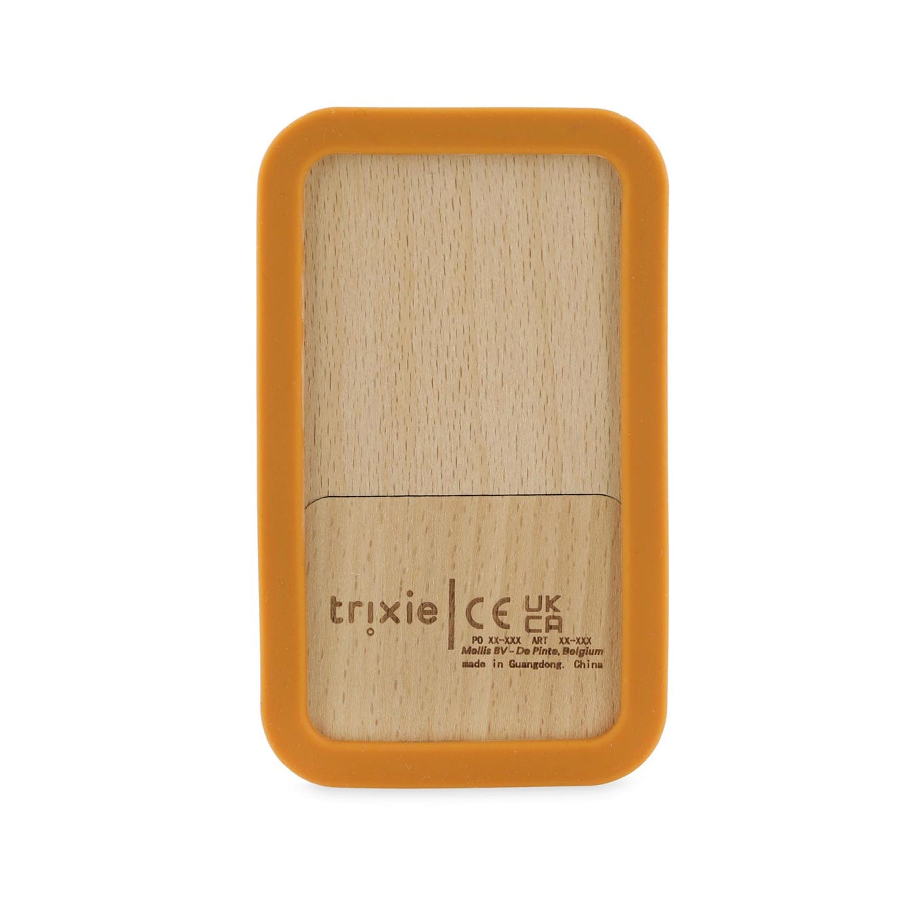 Wooden silicone baby phone - fox