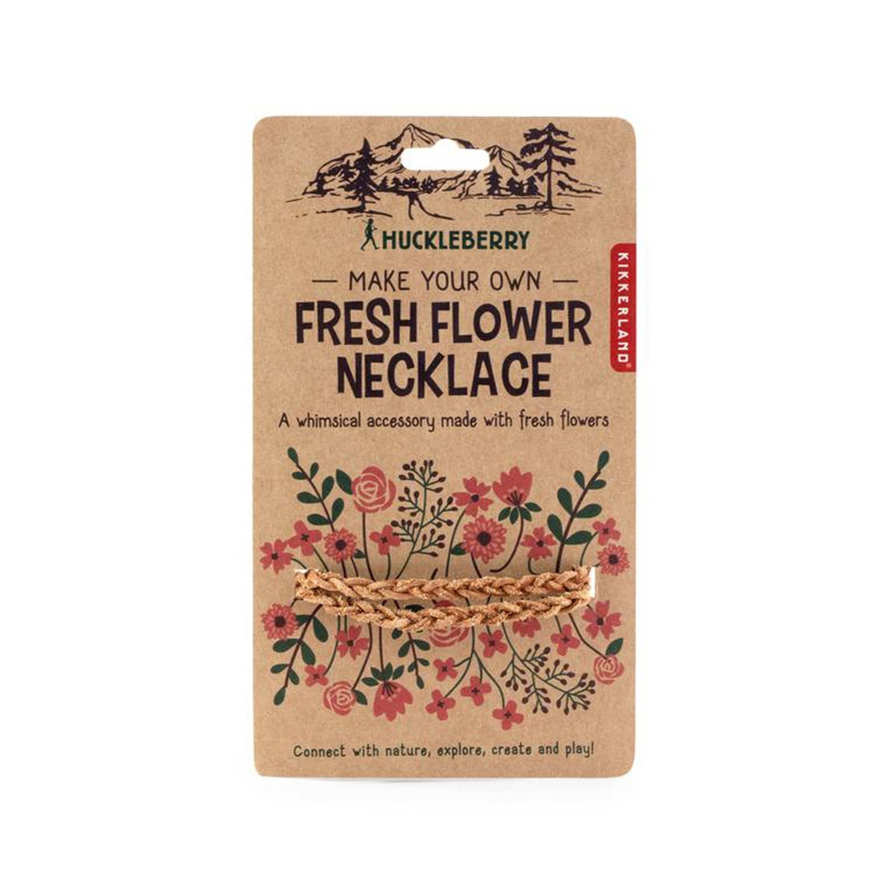 Huckleberry fresh flower necklace