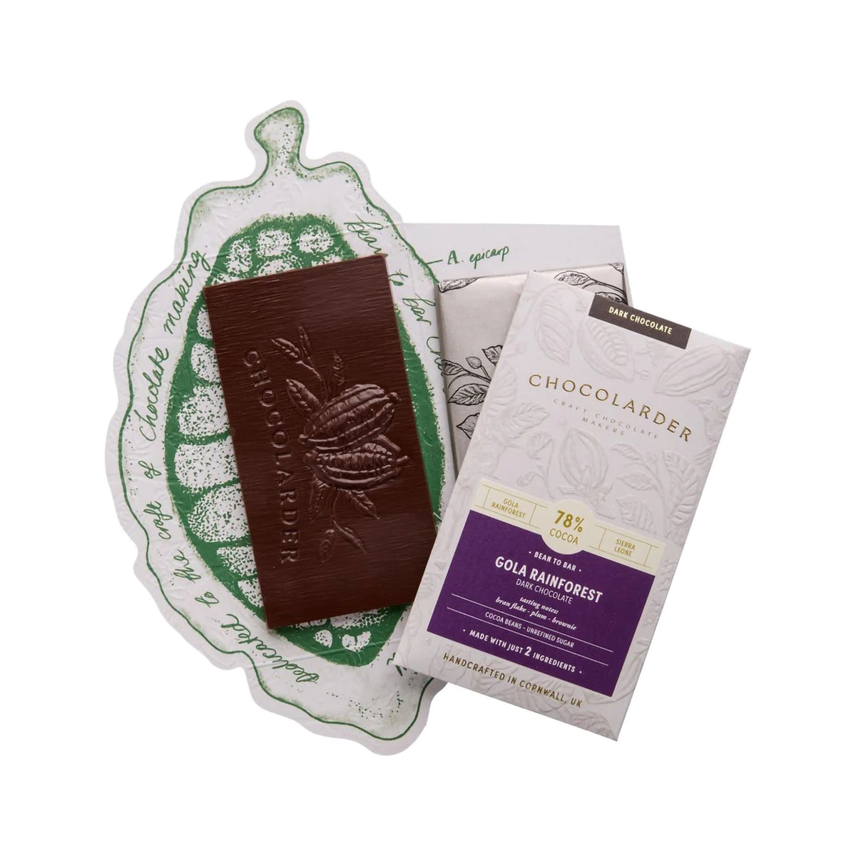 Gola rainforest 78% dark chocolate bar 70g