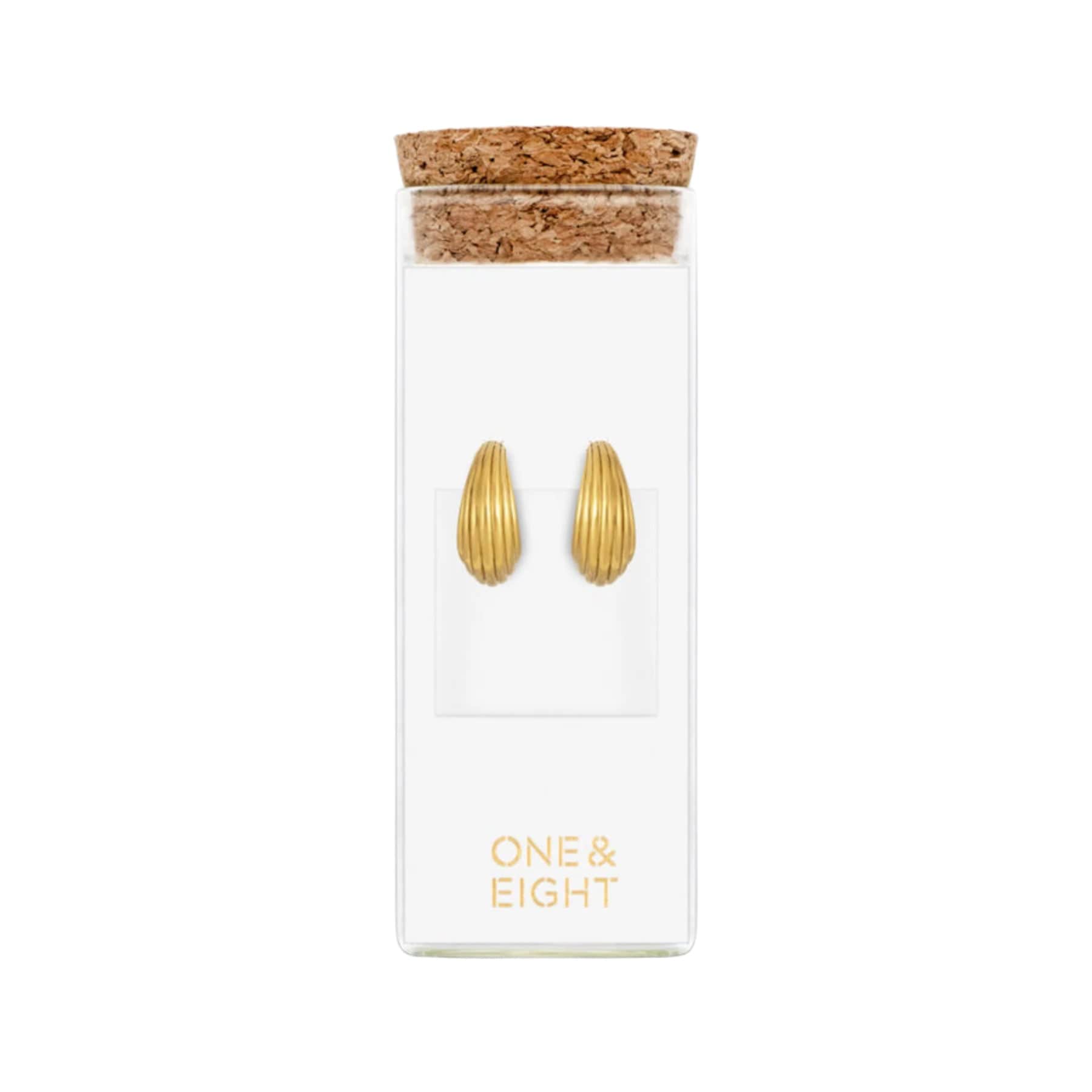 Gold ines hoop earrings