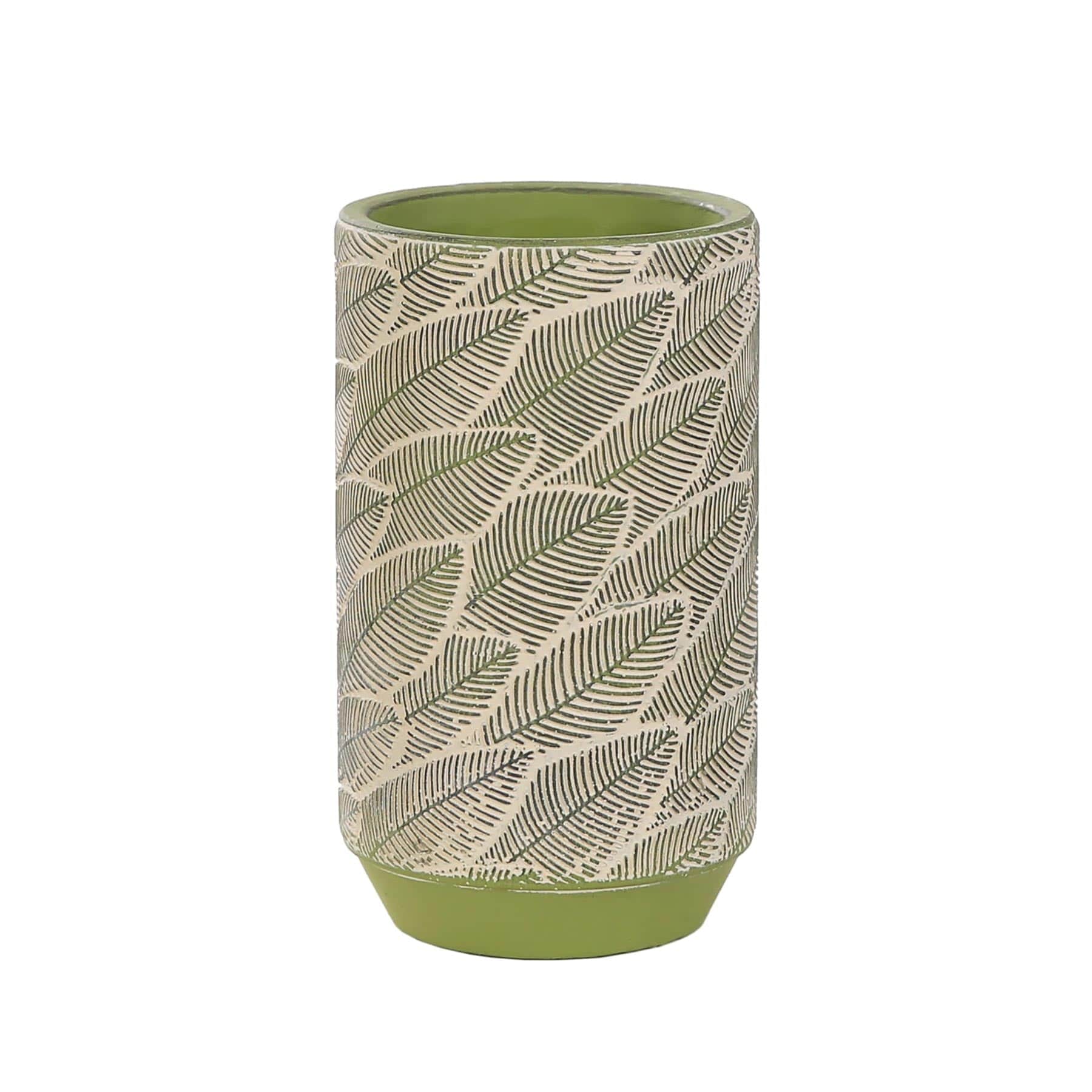 13cm plant pot Green leaf indoor plant pot 13cm