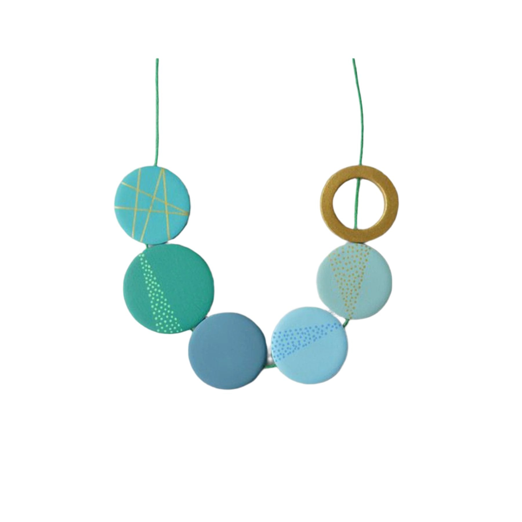 Green dotty necklace