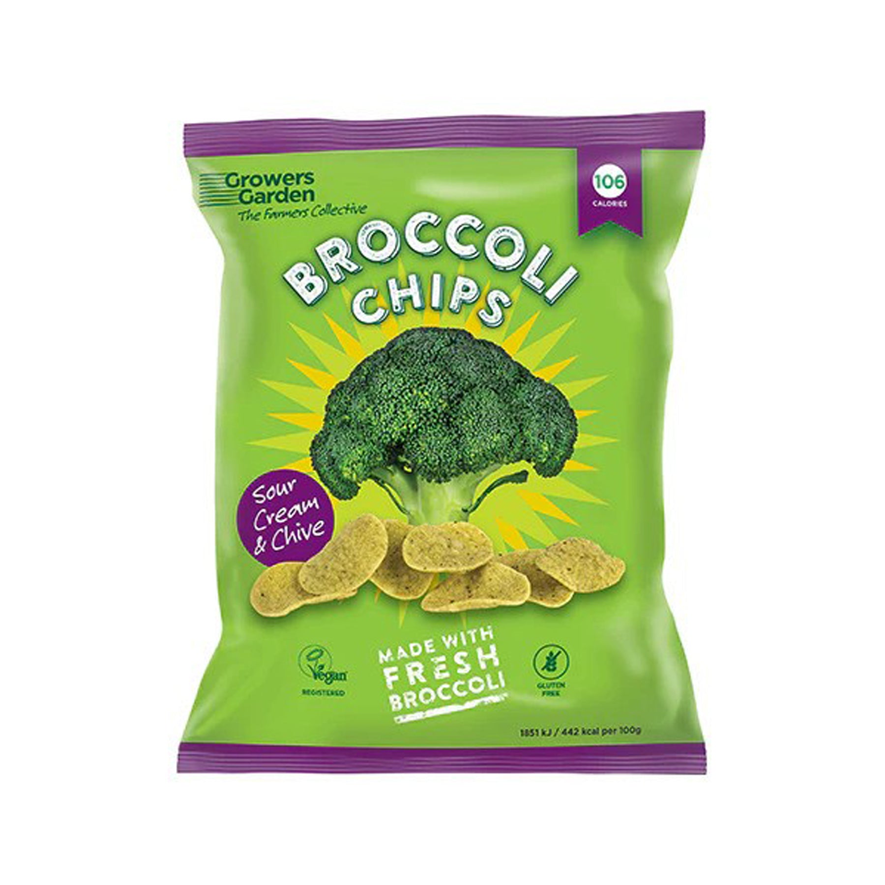 Broccoli chips sour cream & chive 84g