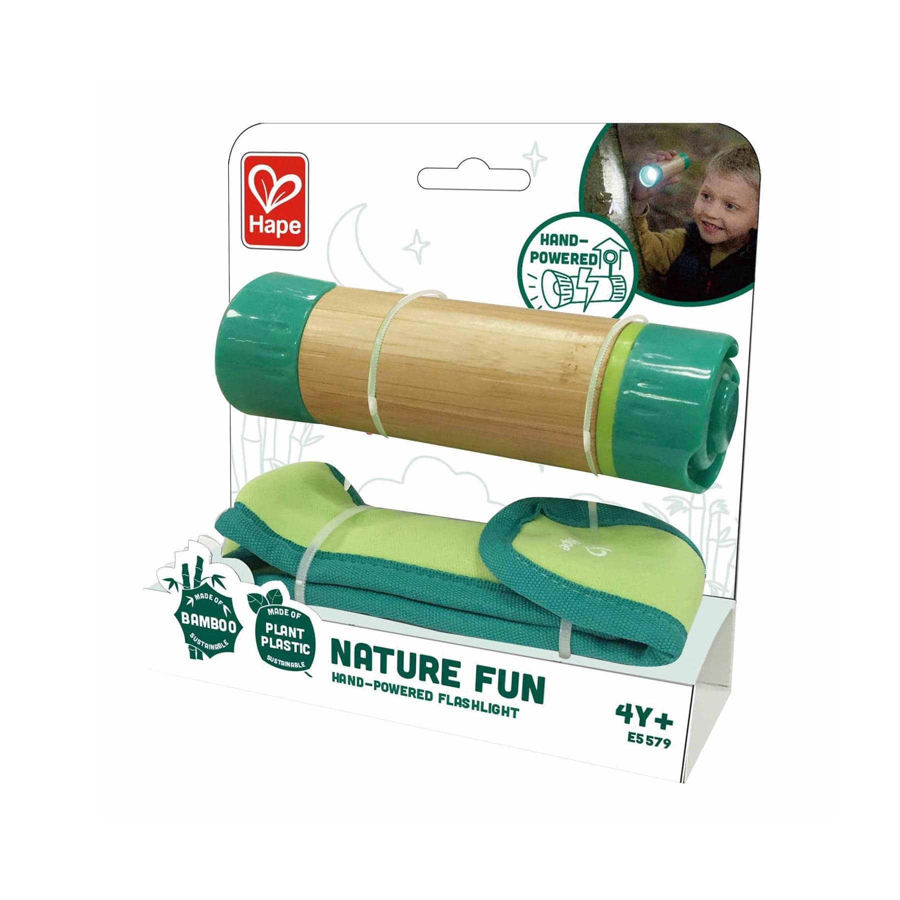 Nature fun hand-powered flashlight