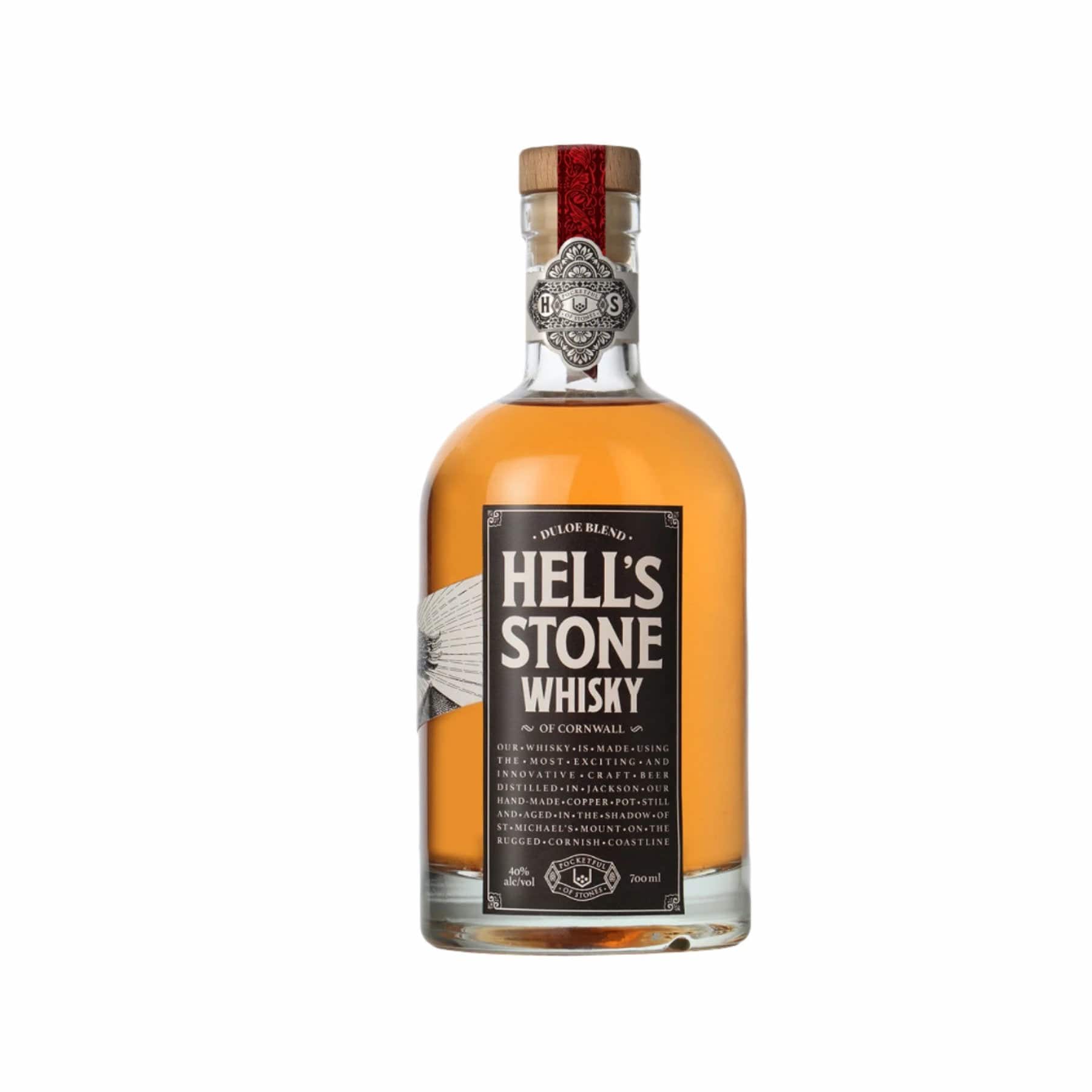 Hell's stone Cornish whisky 70cl