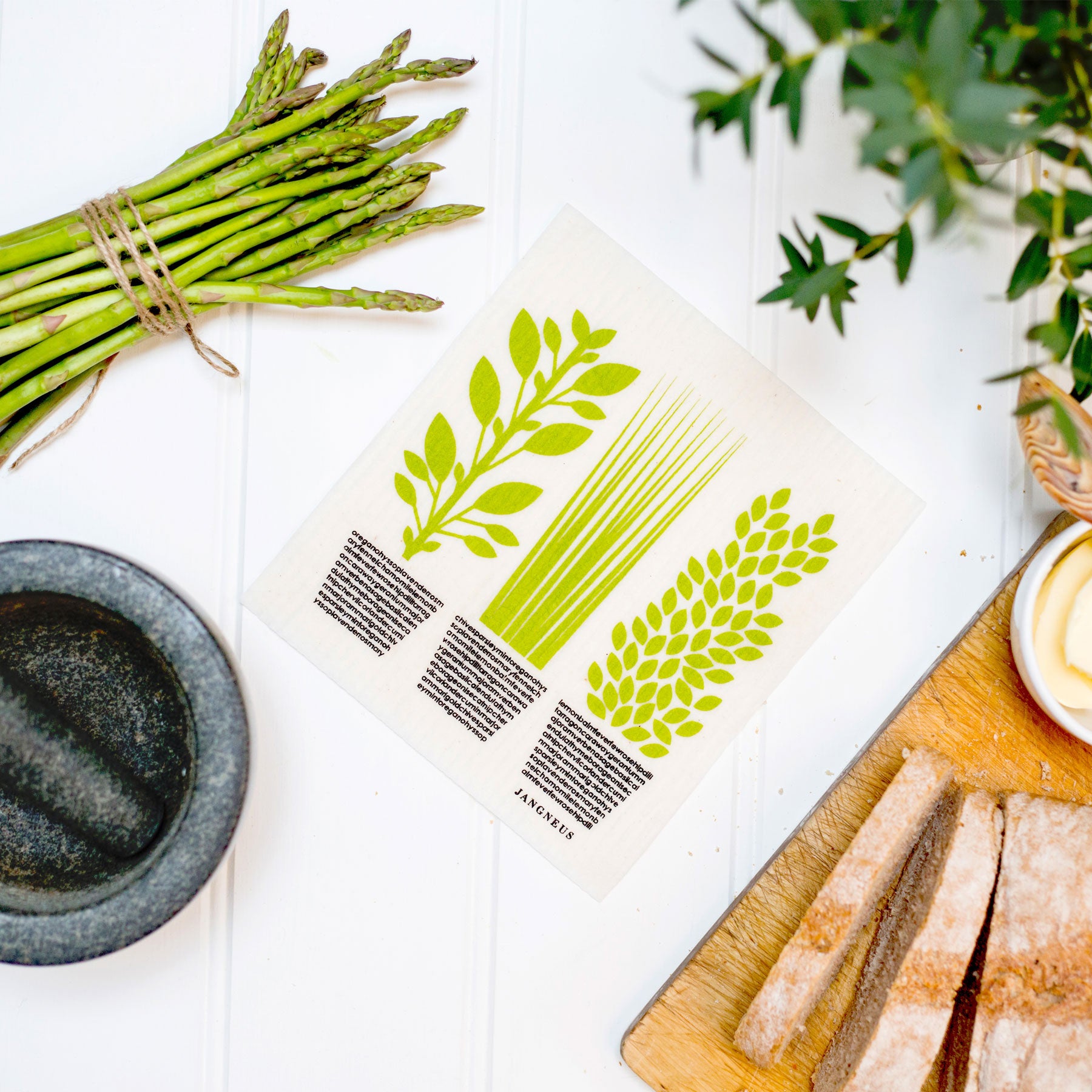 Herbs dishcloth